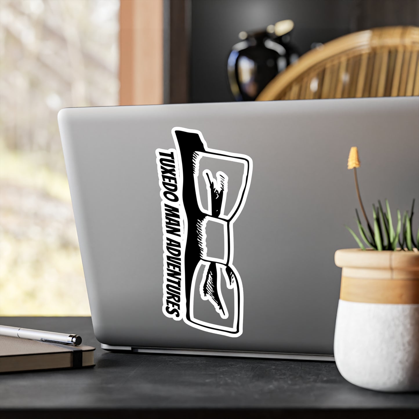 Vinyl Decal Tuxedo Man Bowtie Logo