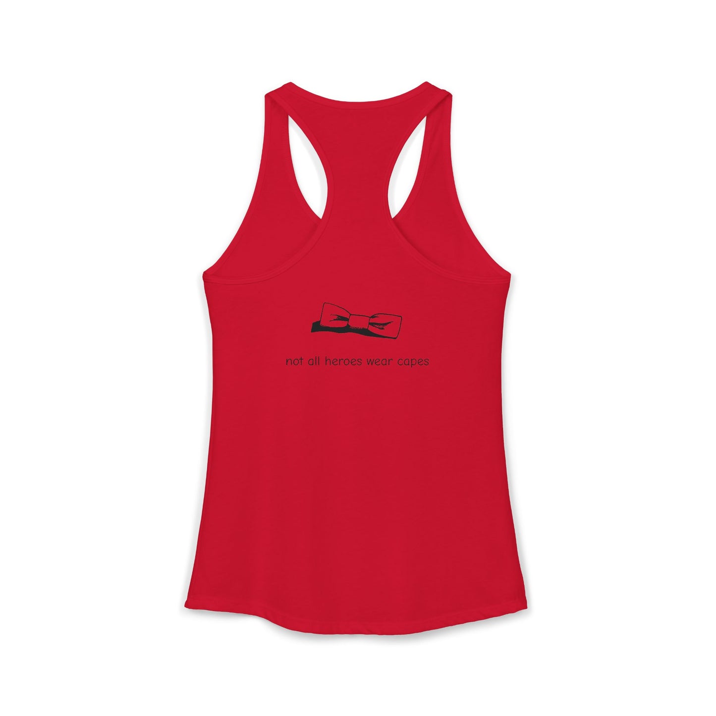 Adult Women's Tuxedo Man Logo Racerback Tank (XS-2XL)