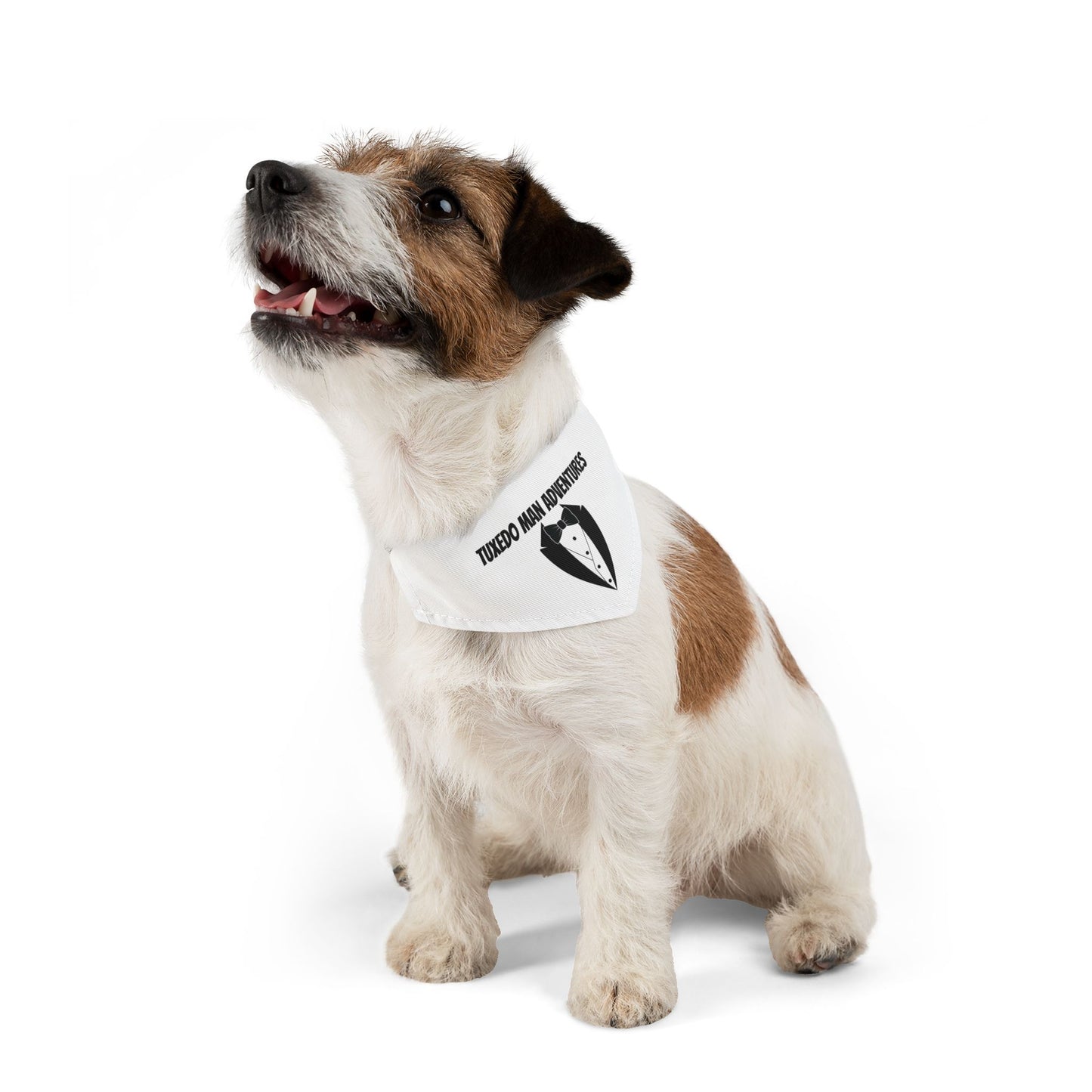 Pet Bandana Collar White Tuxedo S-XL