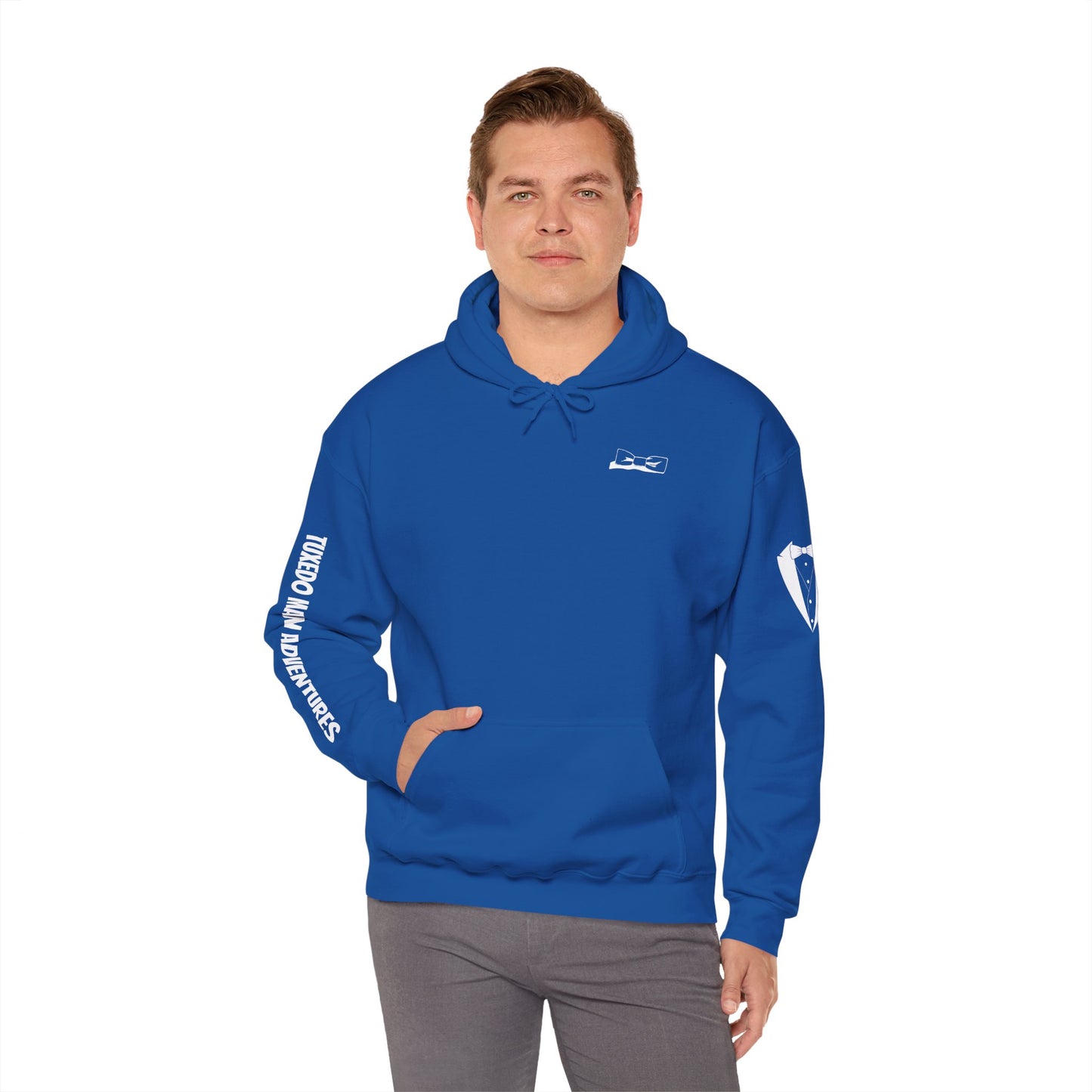 Adult Unisex Hooded Sweatshirt Bowtie Logo (dark colors, light logo) Gildan Heavy Blend™ Hooded Sweatshirt S-5XL
