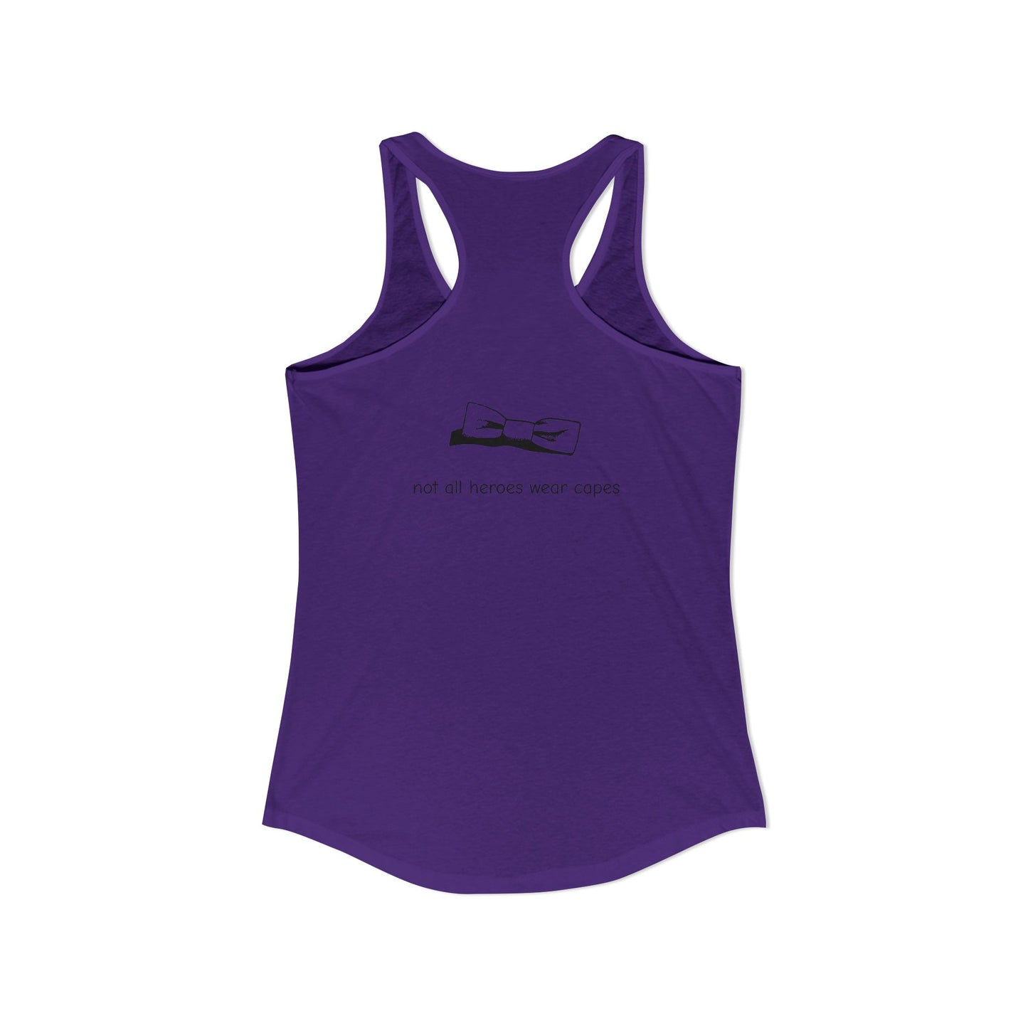 Adult Women's Tuxedo Man Logo Racerback Tank (XS-2XL)