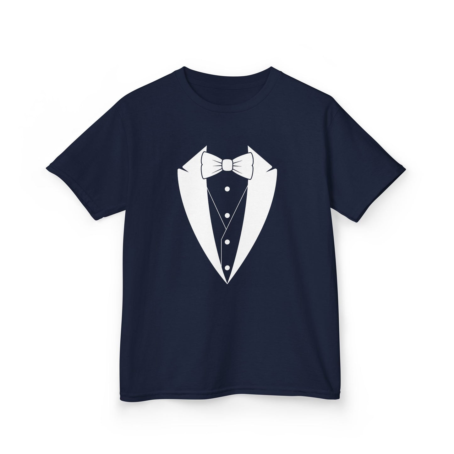 Kids White Tuxedo Heavy Cotton™ Tee XS-XL