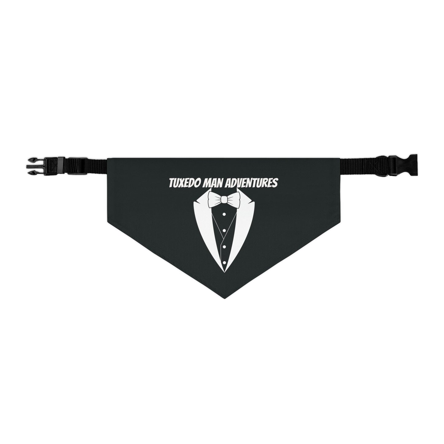 Black Tuxedo Pet Bandana Collar S-XL
