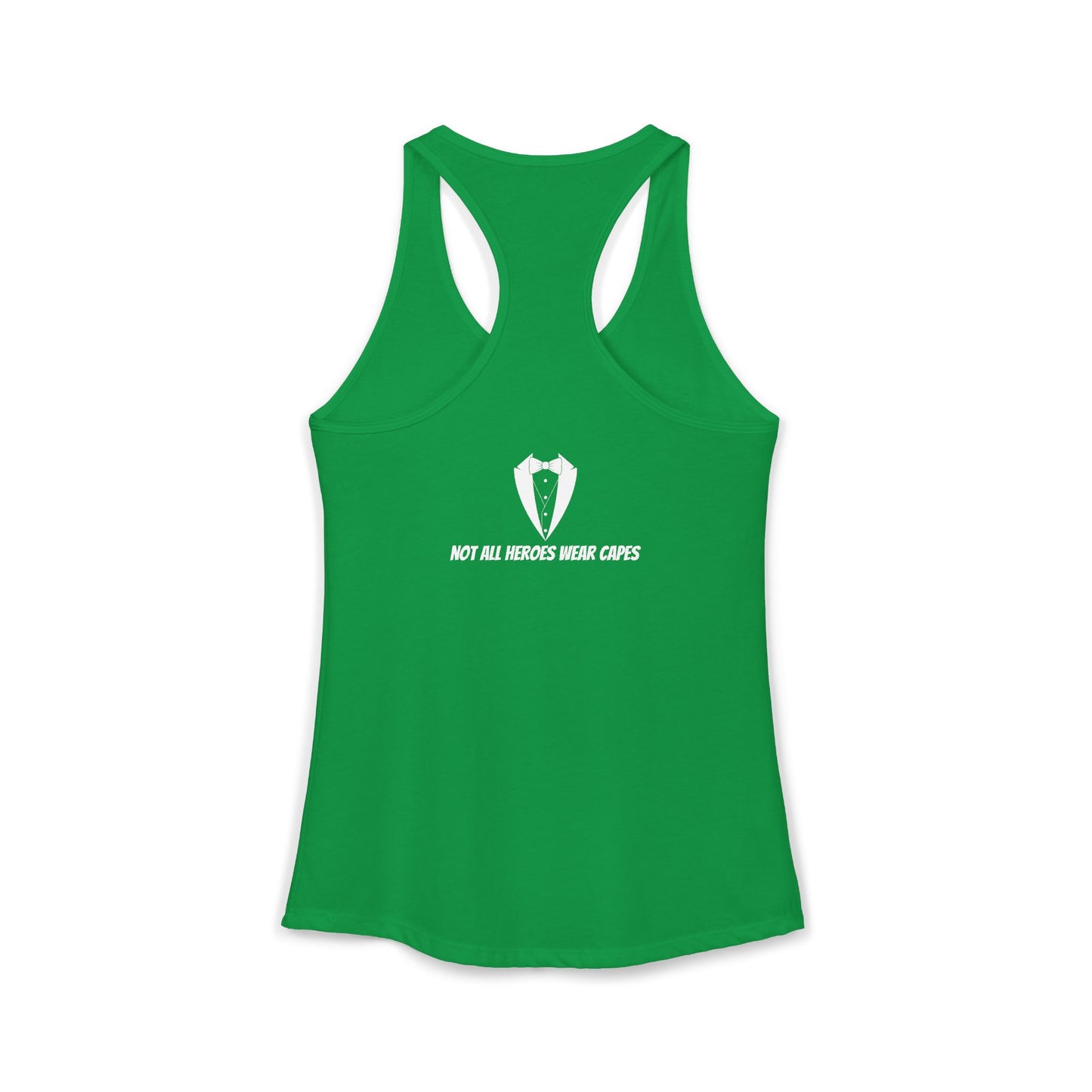 Adult Women's Tuxedo Man Bowtie Logo Racerback Tank