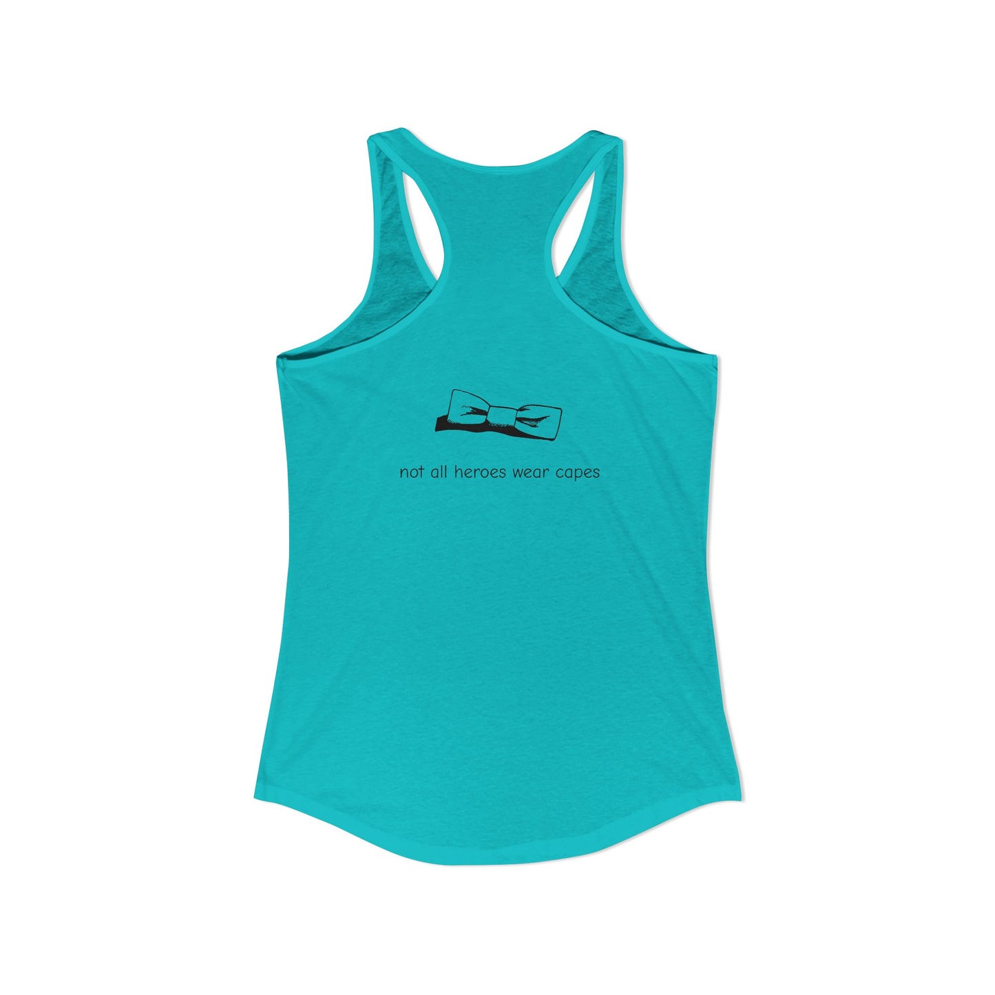 Adult Women's Tuxedo Man Logo Racerback Tank (XS-2XL)