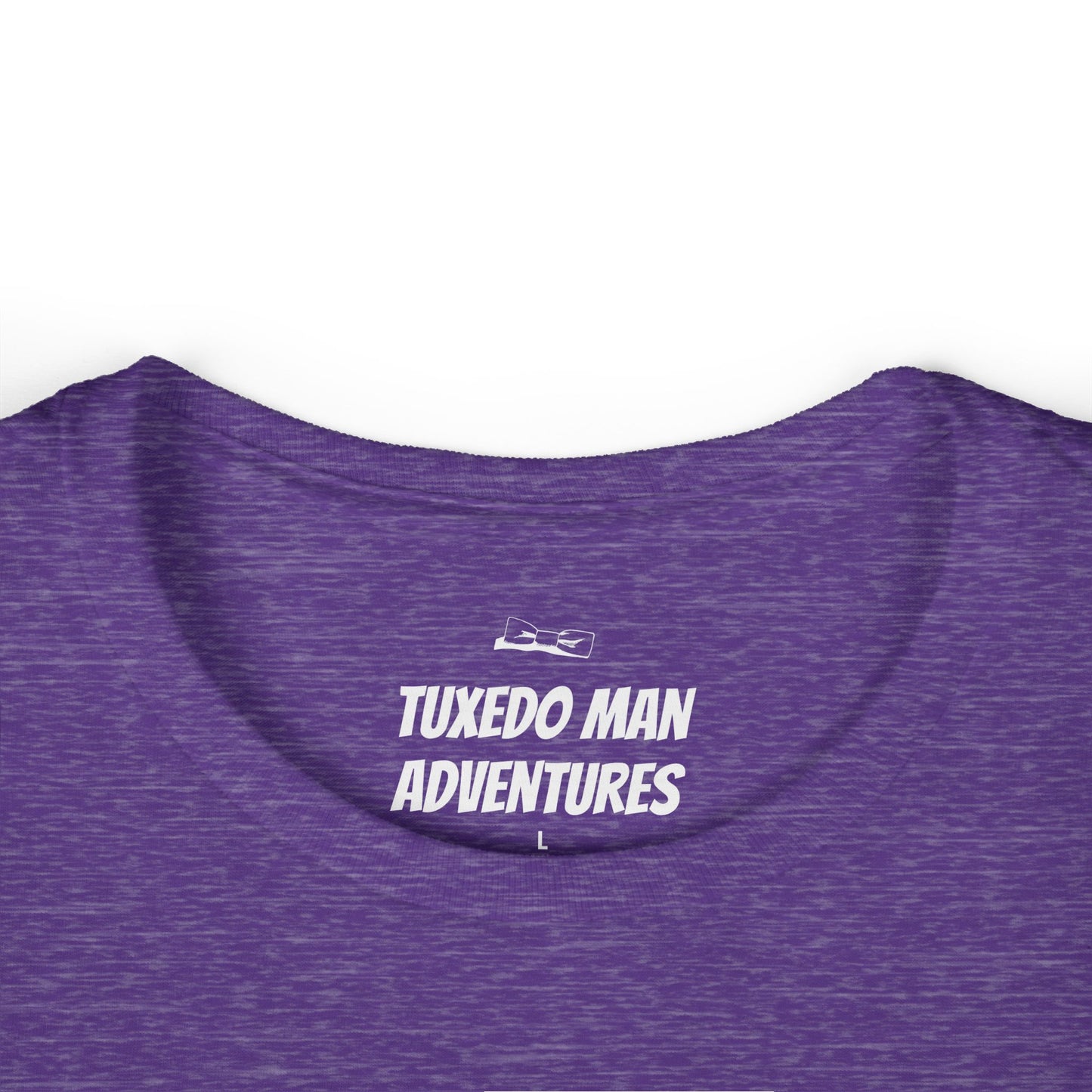 Adult Women's Tuxedo Logo (white logo on dark colors) Gildan 100% Cotton Tee S-3XL
