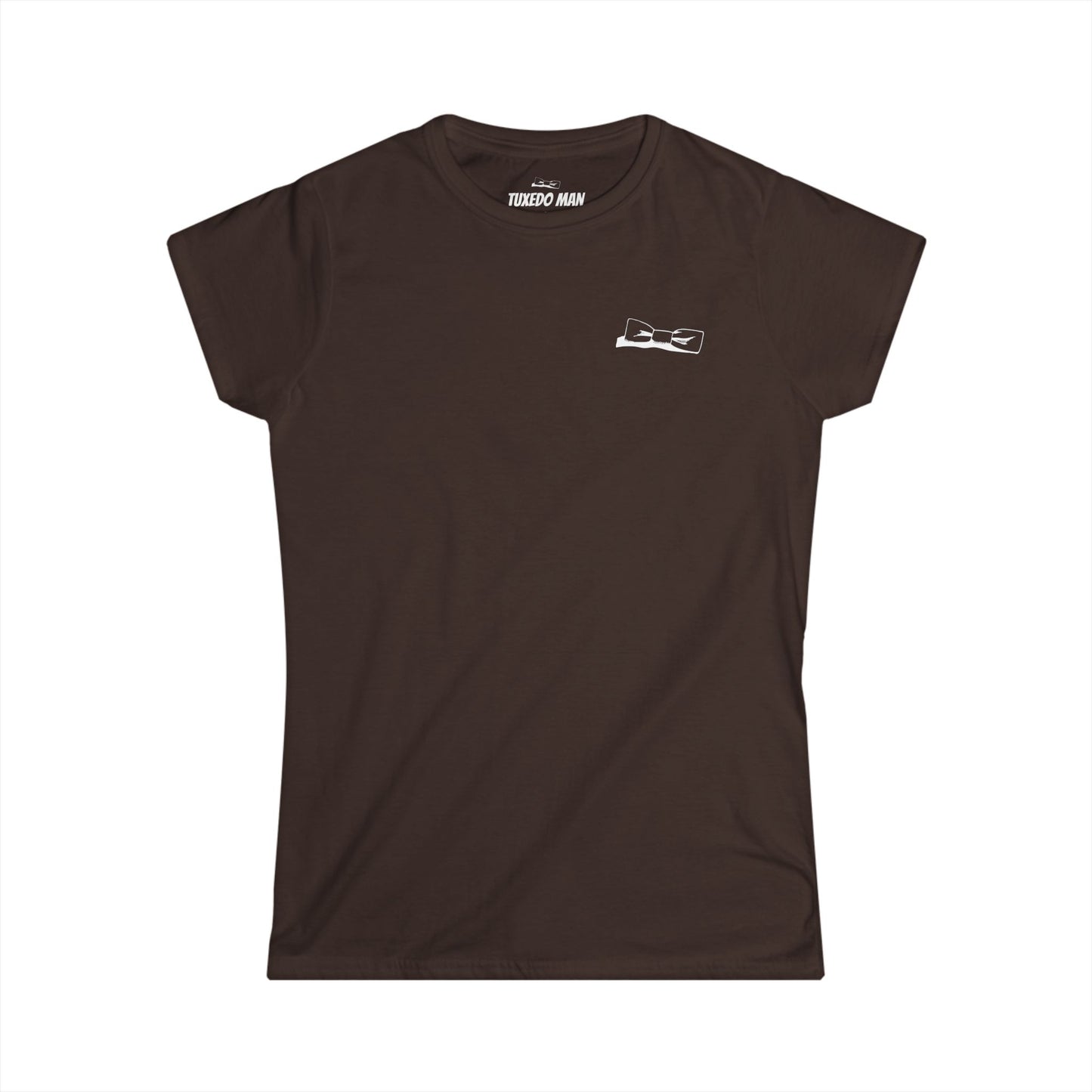 Adult Women's Bowtie Logo (white logo on dark palette) Gildan 100% Cotton Softstyle Tee S-3XL
