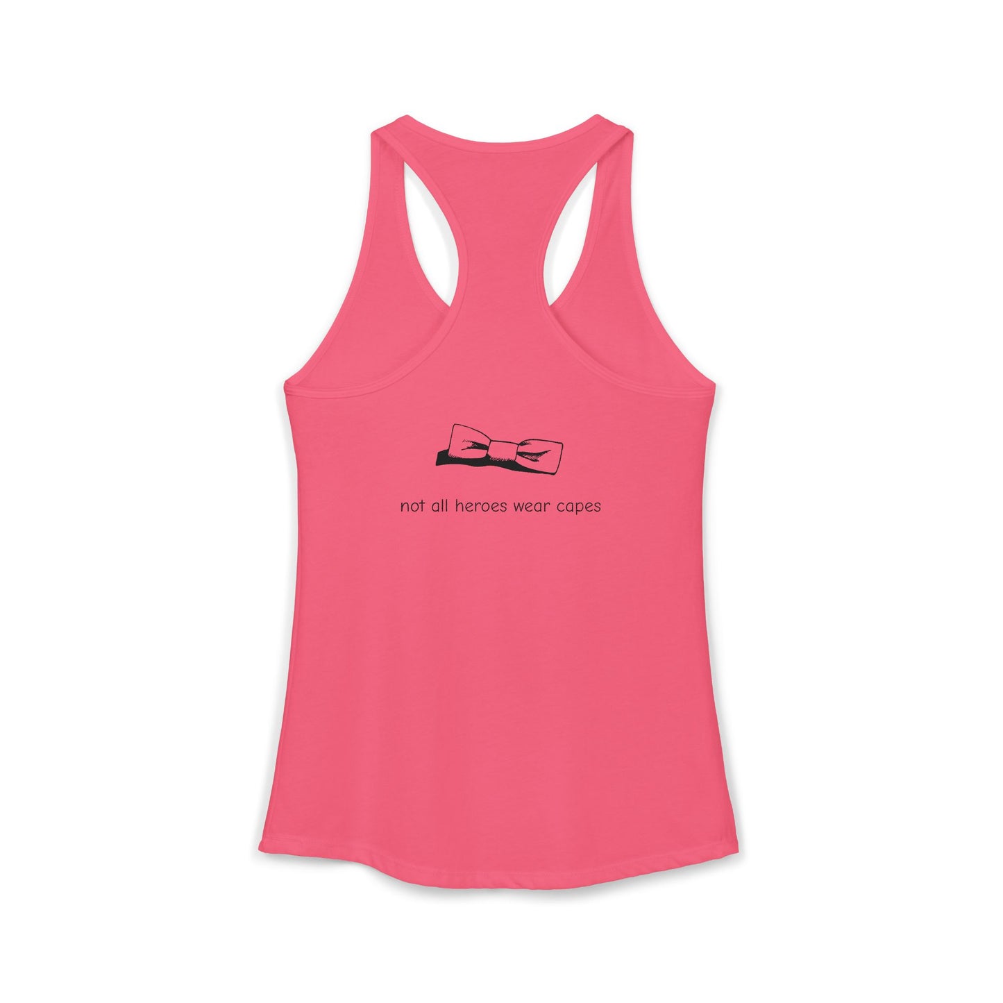 Adult Women's Tuxedo Man Logo Racerback Tank (XS-2XL)