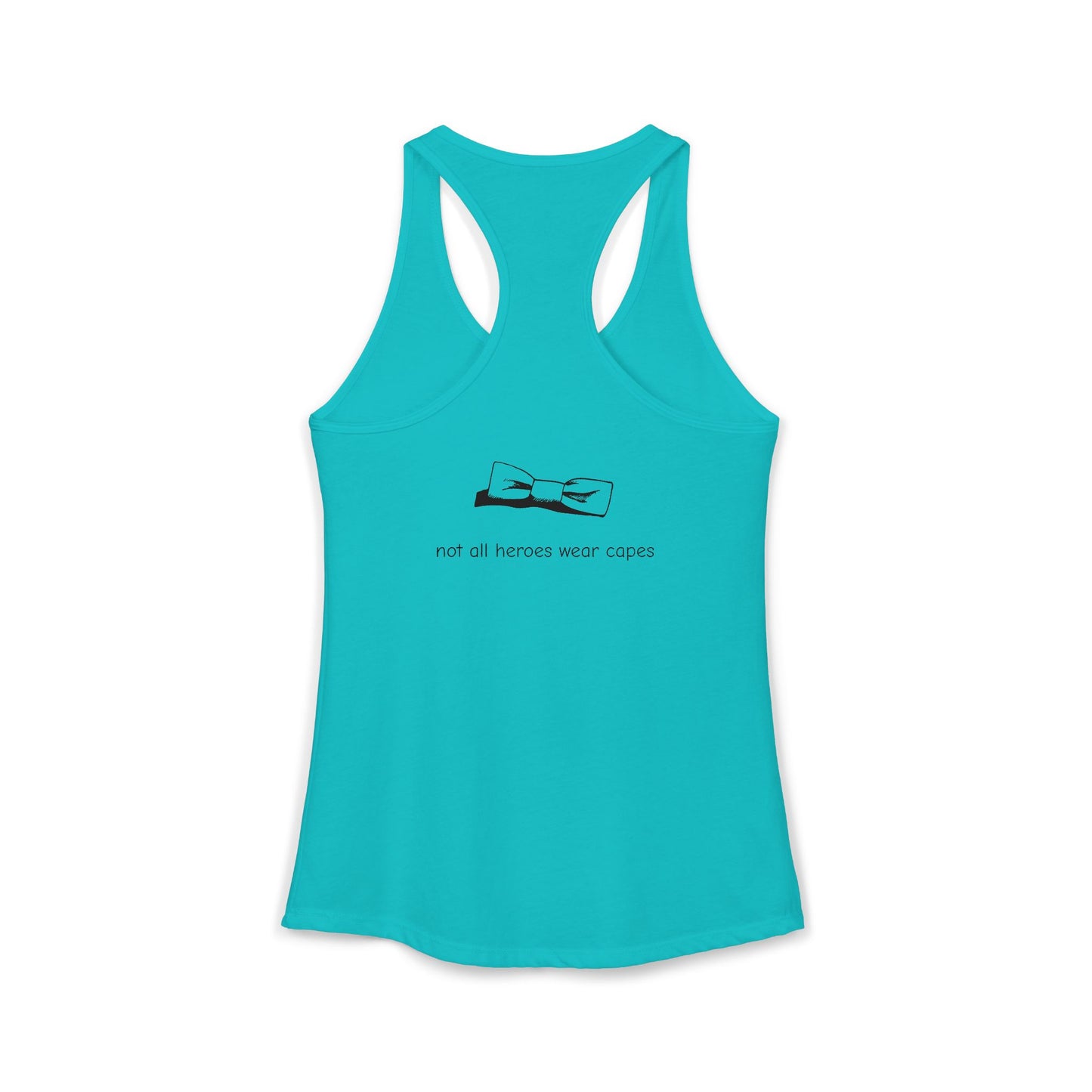Adult Women's Tuxedo Man Logo Racerback Tank (XS-2XL)