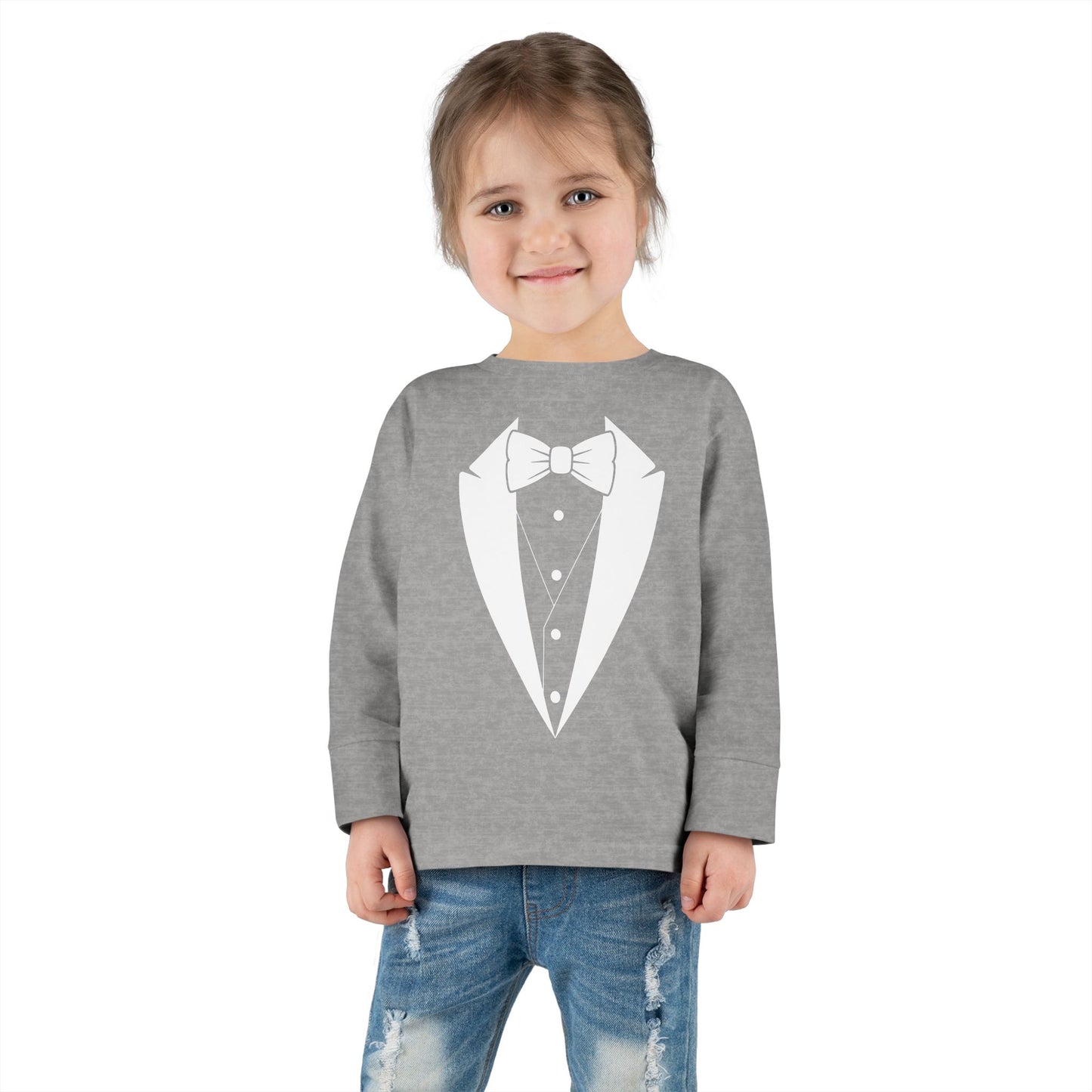 Toddler Tuxedo Logo Long Sleeve Tee 2T-6T