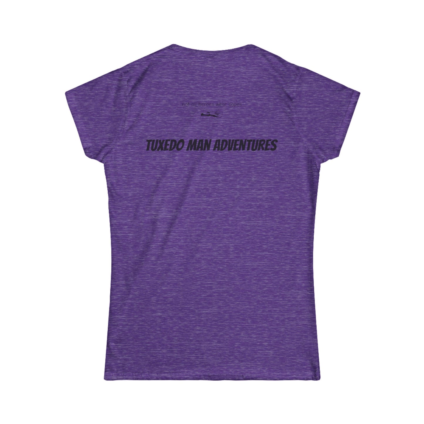 Adult Women's Tuxedo Logo (black logo on pastel colors) Gildan 100% Cotton Tee S-3XL