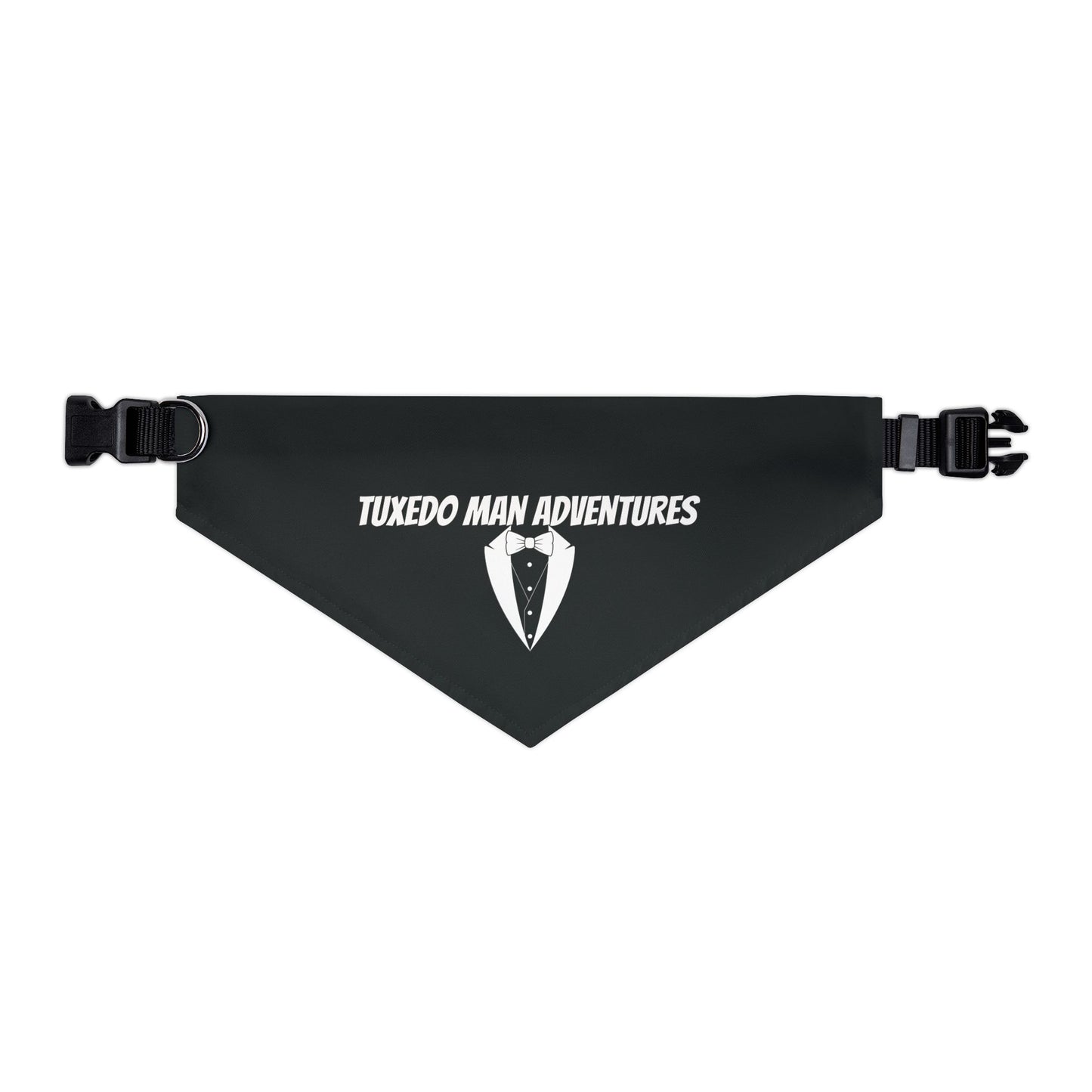 Black Tuxedo Pet Bandana Collar S-XL