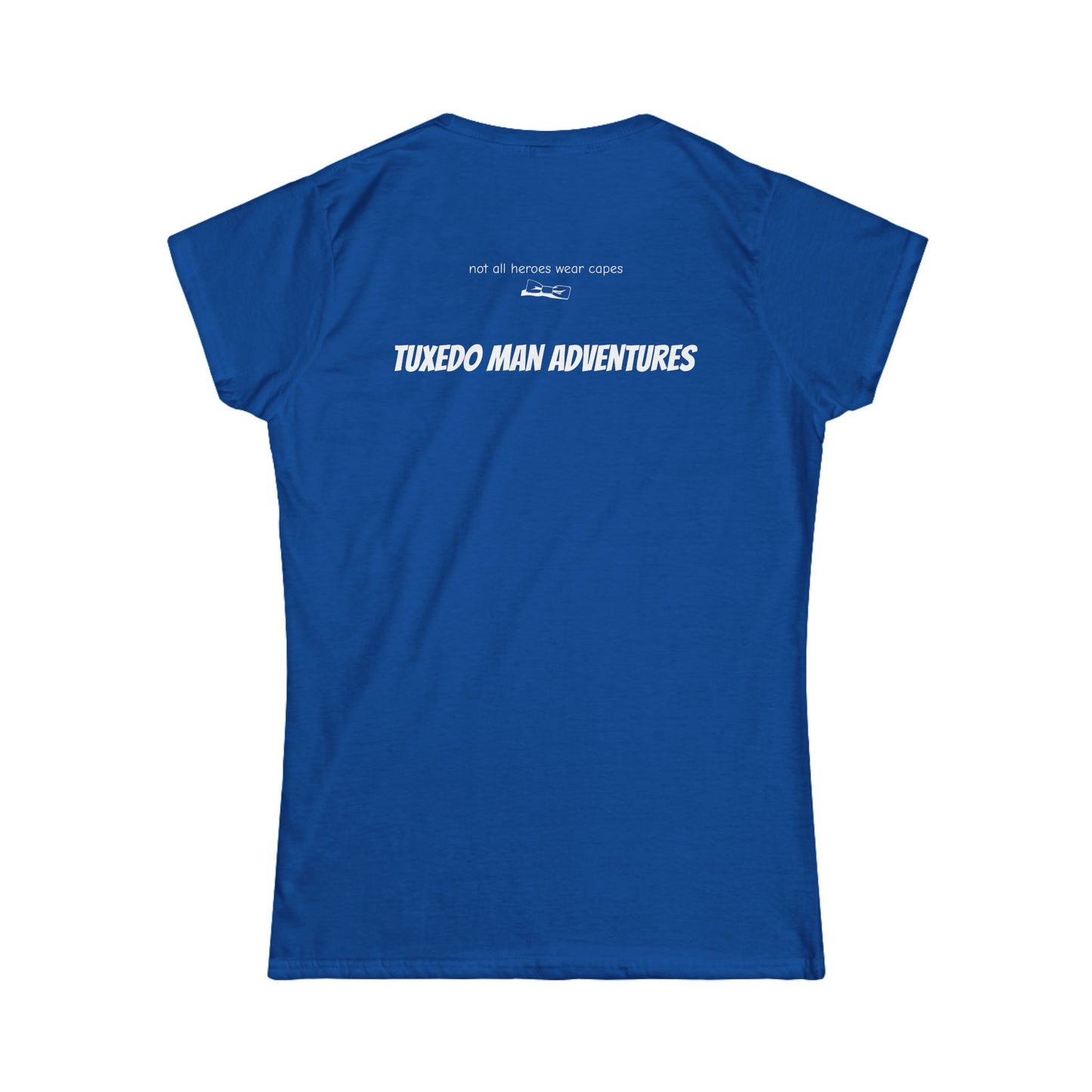 Adult Women's Bowtie Logo (white logo on dark palette) Gildan 100% Cotton Softstyle Tee S-3XL