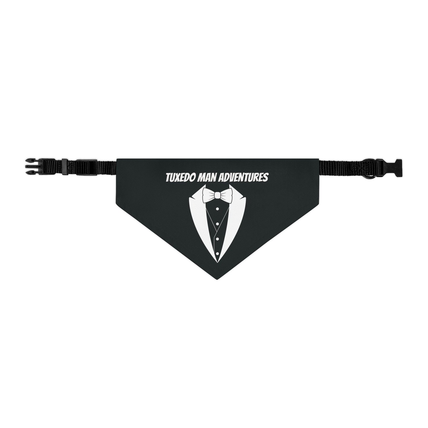 Black Tuxedo Pet Bandana Collar S-XL