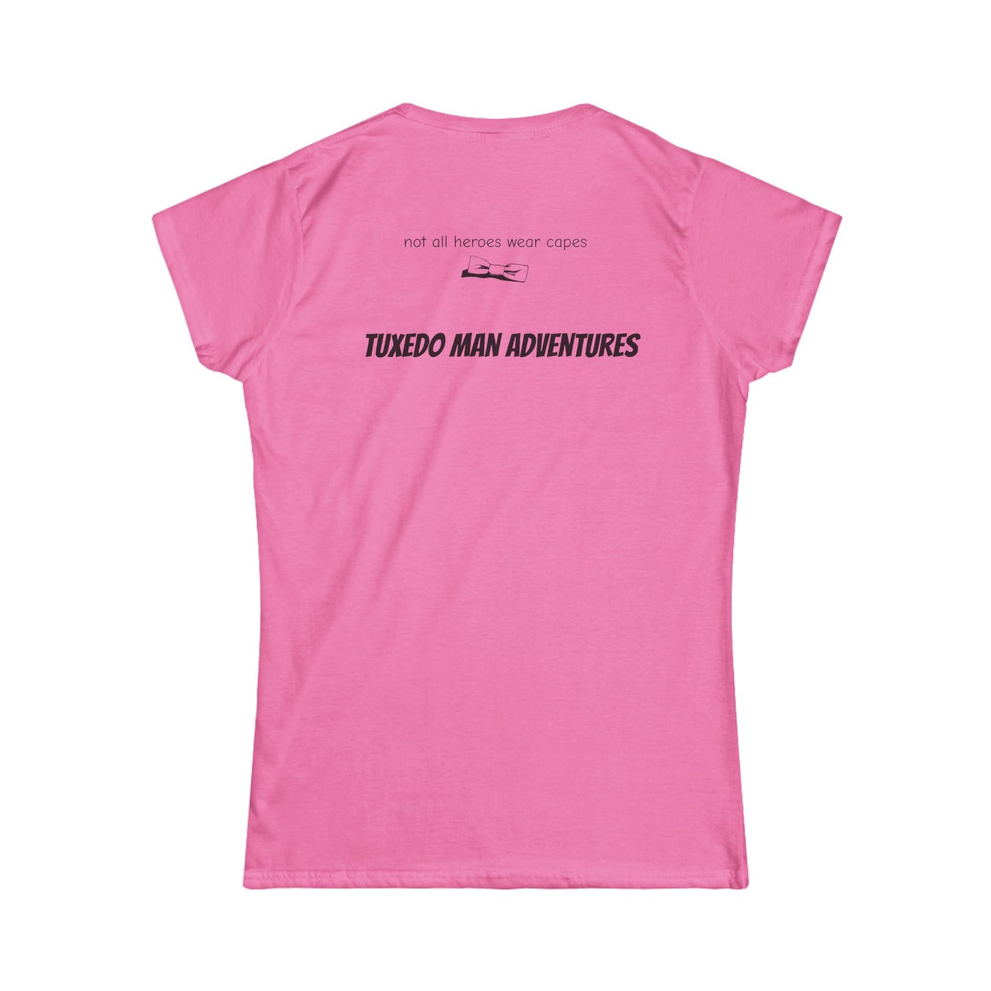 Adult Women's Bowtie Logo (black logo on pastels) Gildan 100% Cotton Softstyle Tee S-3XL