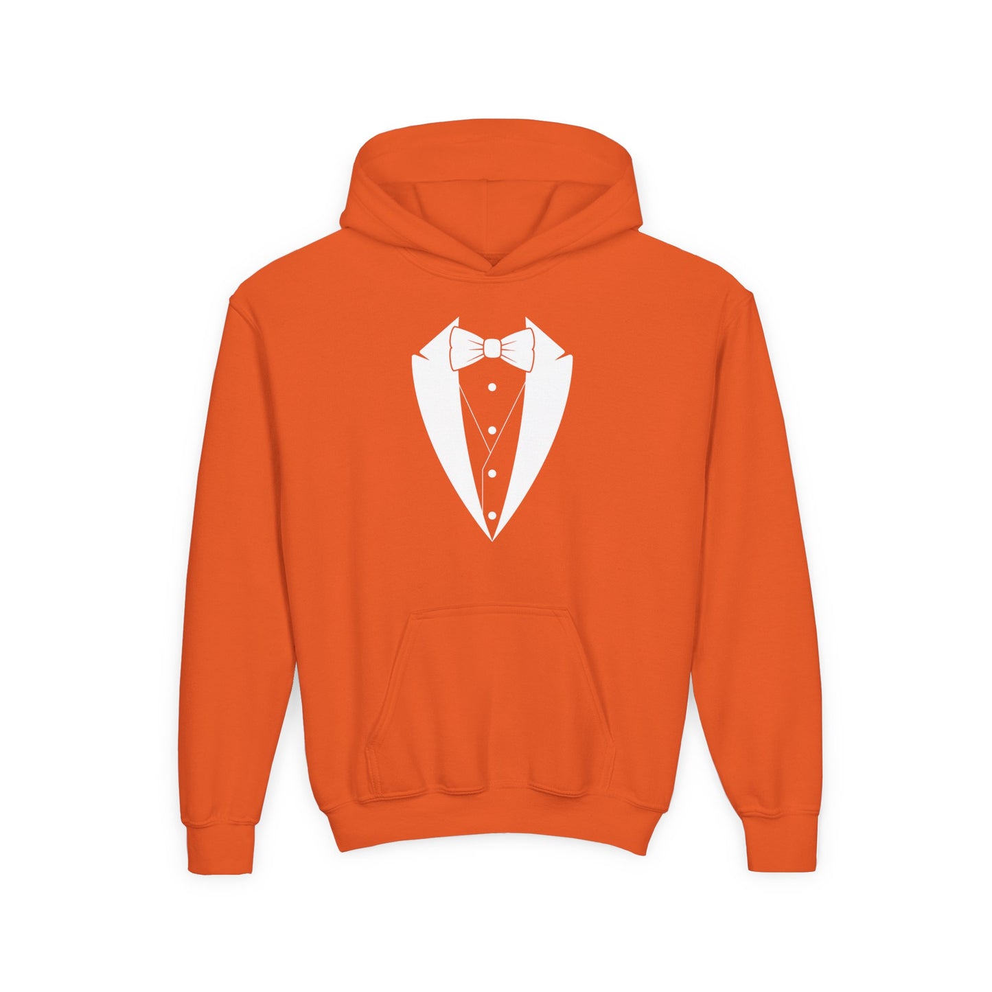 Youth Tuxedo Man Logo Hooded Sweatshirt Heavy Blend 50/50  S-XL