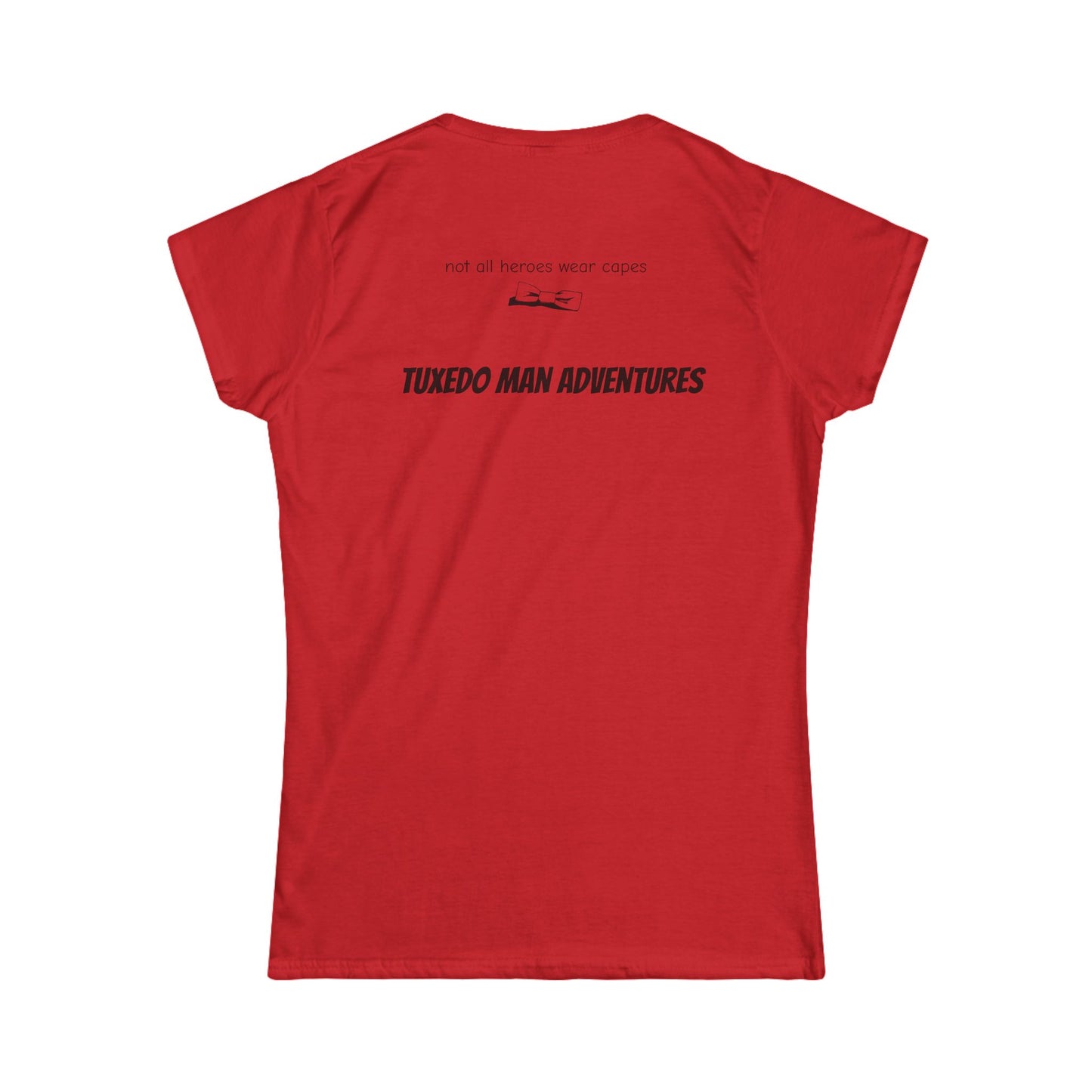 Adult Women's Bowtie Logo (black logo on pastels) Gildan 100% Cotton Softstyle Tee S-3XL