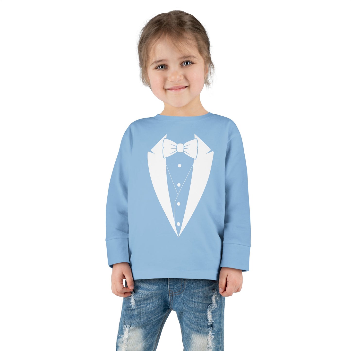 Toddler Tuxedo Logo Long Sleeve Tee 2T-6T