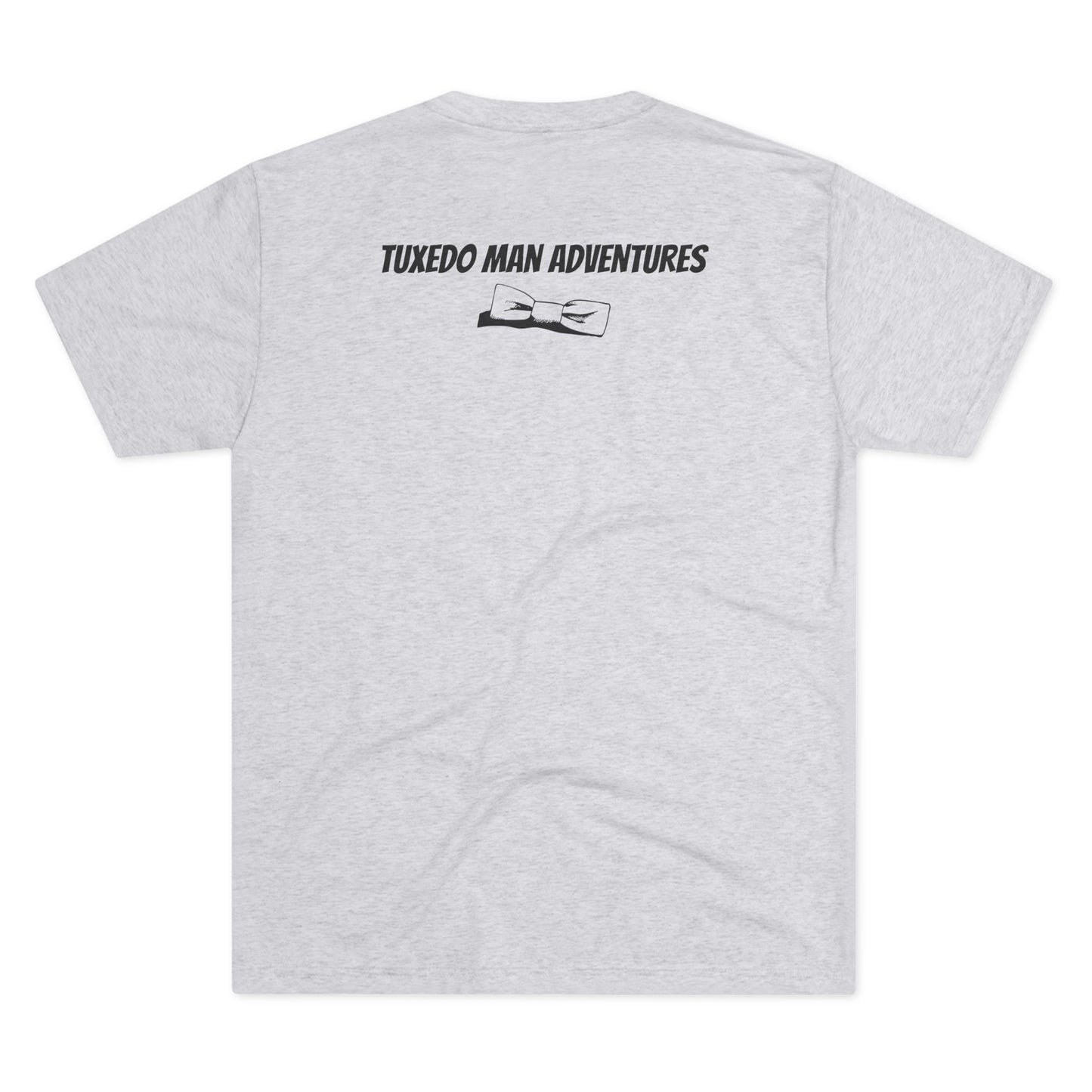 Adult Unisex Tuxedo Man Logo Tri-Blend Tee (light palette)