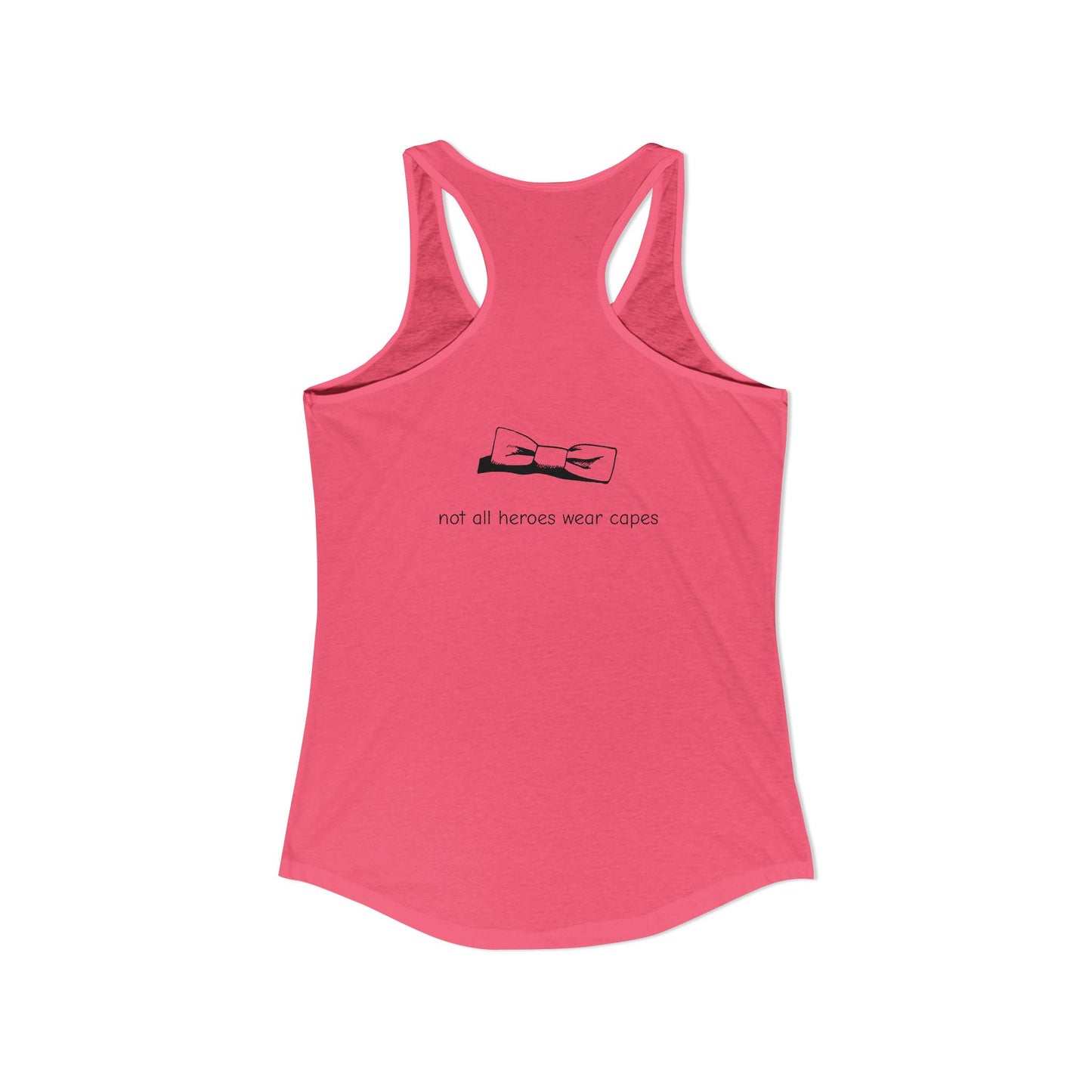 Adult Women's Tuxedo Man Logo Racerback Tank (XS-2XL)