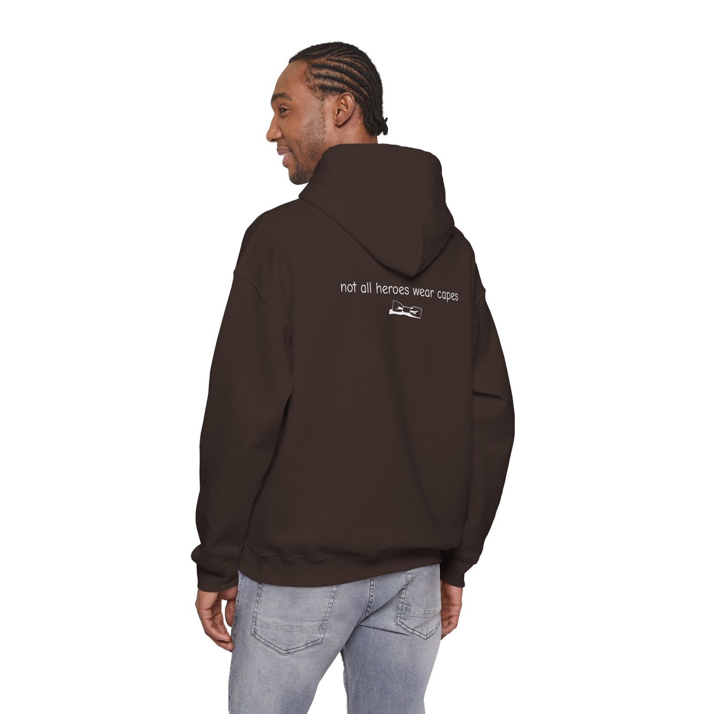Adult Unisex Shoulder Logo Heavy Blend™ Hooded Sweatshirt S-5XL
