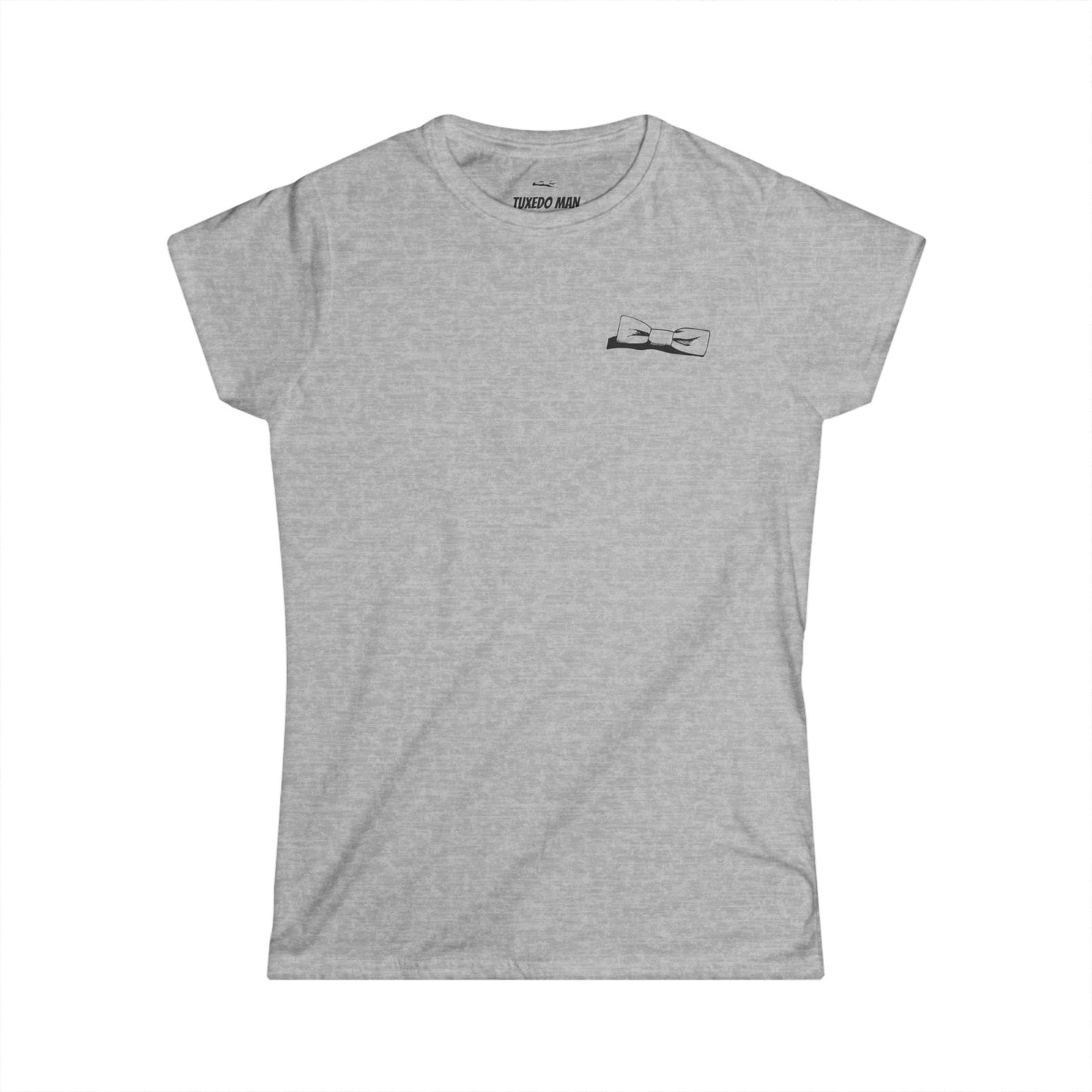 Adult Women's Bowtie Logo (black logo on pastels) Gildan 100% Cotton Softstyle Tee S-3XL