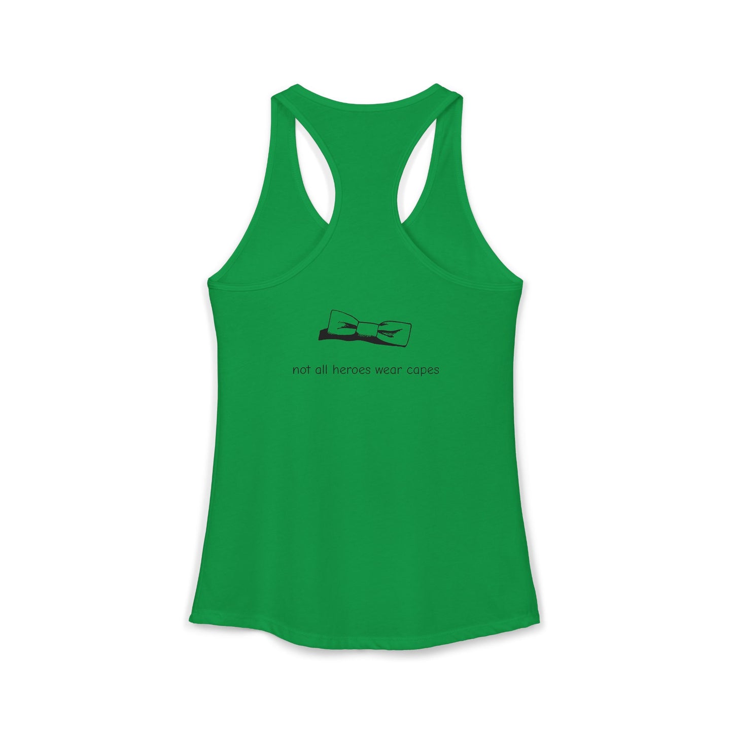 Adult Women's Tuxedo Man Logo Racerback Tank (XS-2XL)
