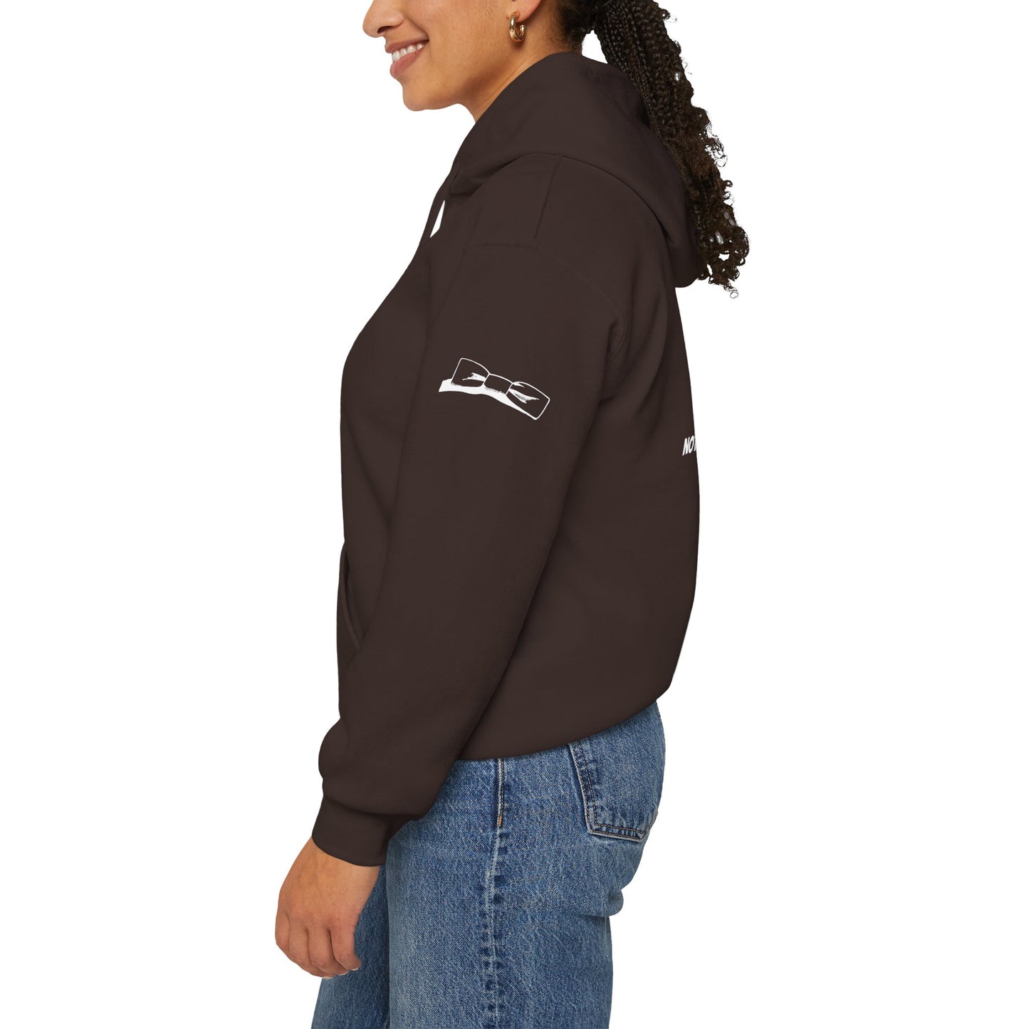 Adult Unisex Hooded Sweatshirt Tuxedo Man Logo (white logo, dark colors) Gildan Heavy Blend™  S-5XL