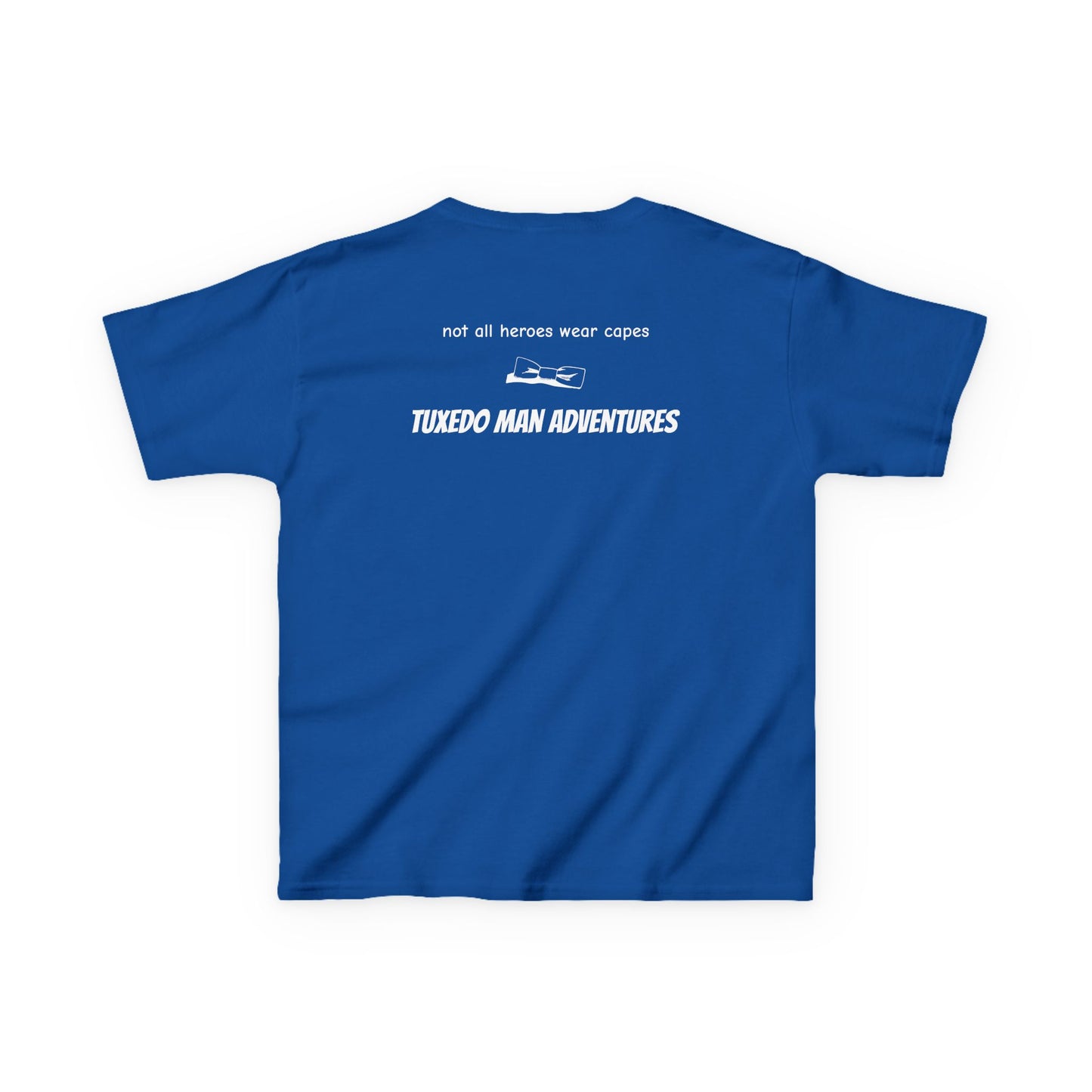 Youth Tuxedo Man Logo (white logo on dark colors) Heavy 100% Cotton™ Tee XS-XL