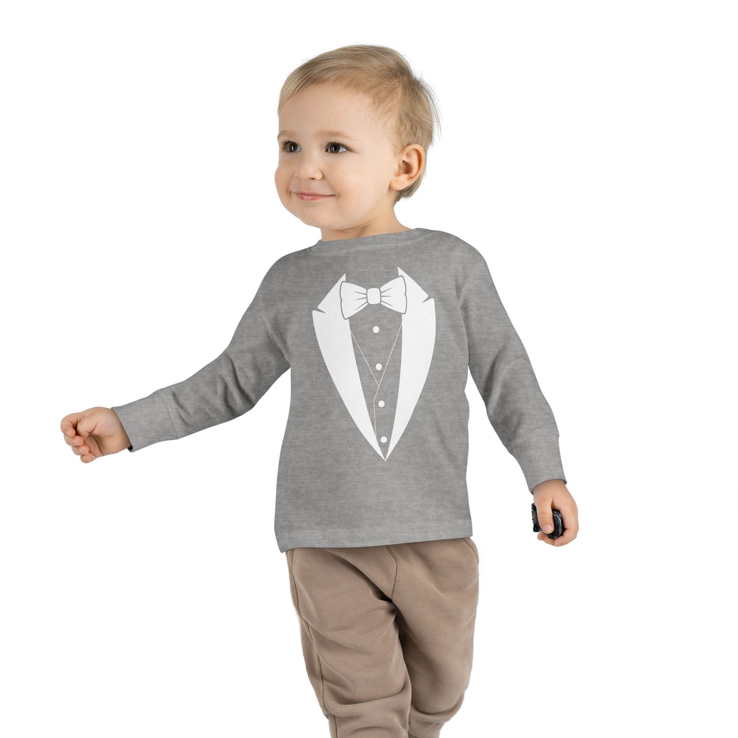 Toddler Tuxedo Logo Long Sleeve Tee 2T-6T