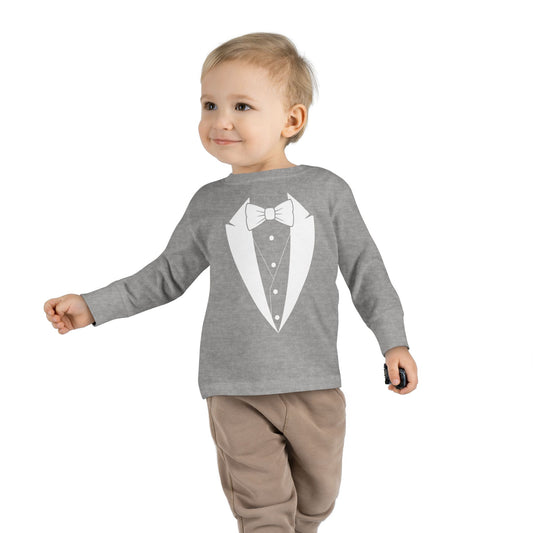 Toddler Tuxedo Logo Long Sleeve Tee 2T-6T