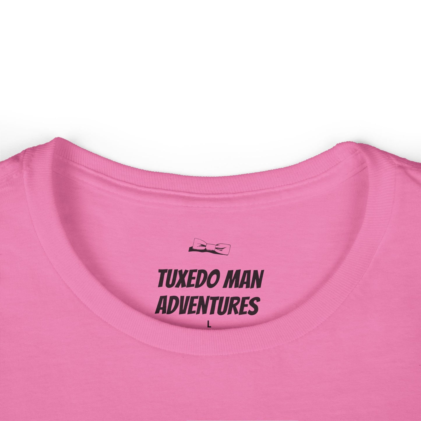 Adult Women's Bowtie Logo (black logo on pastels) Gildan 100% Cotton Softstyle Tee S-3XL