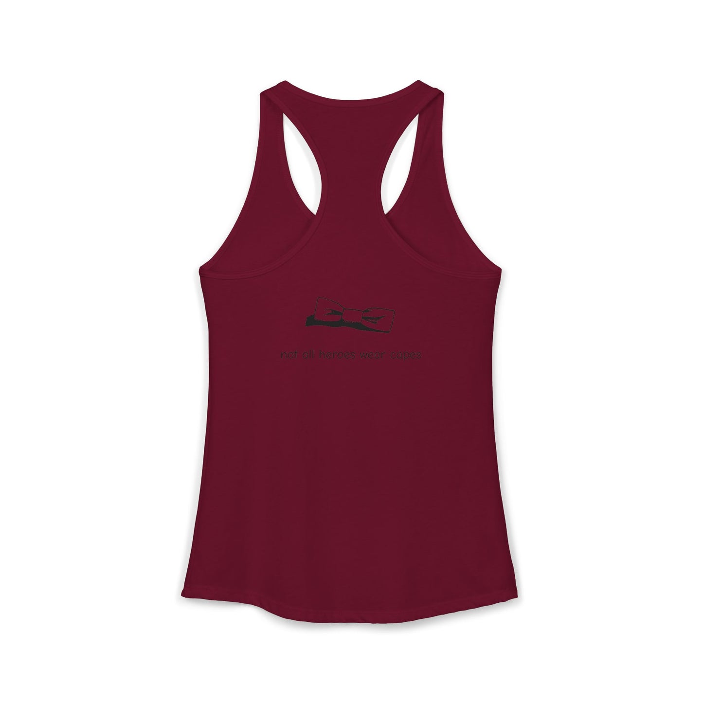 Adult Women's Tuxedo Man Logo Racerback Tank (XS-2XL)