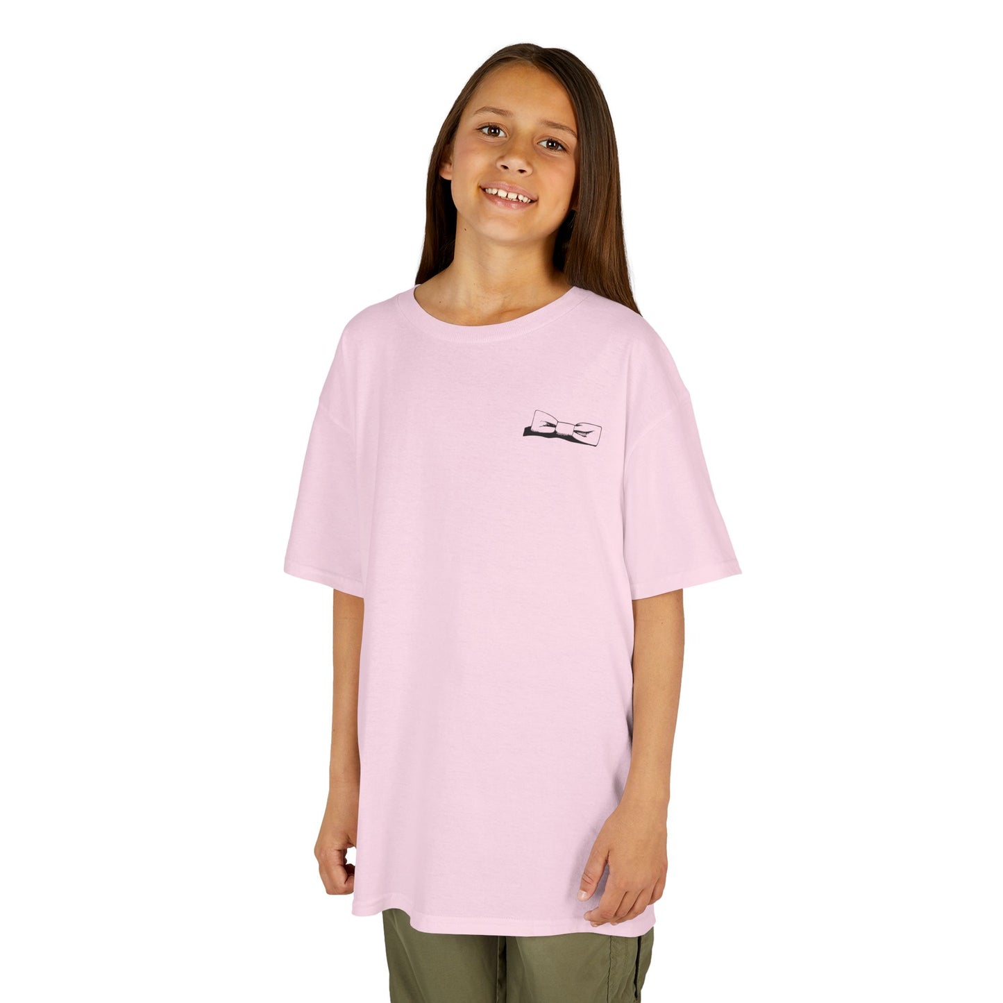 Youth Bowtie Logo (black bowtie on pastels) 100% Heavy Cotton™ Tee S-XL