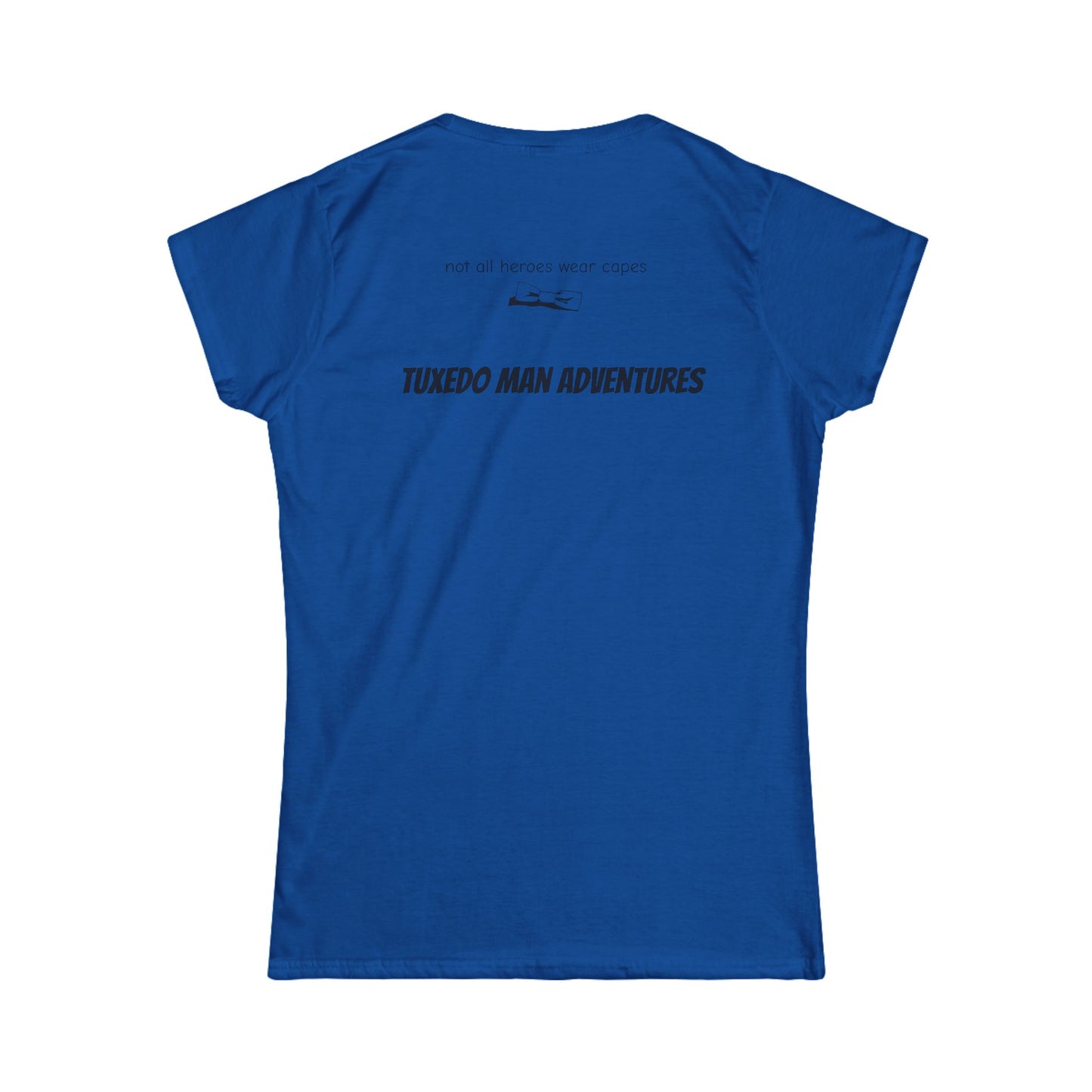 Adult Women's Bowtie Logo (black logo on pastels) Gildan 100% Cotton Softstyle Tee S-3XL