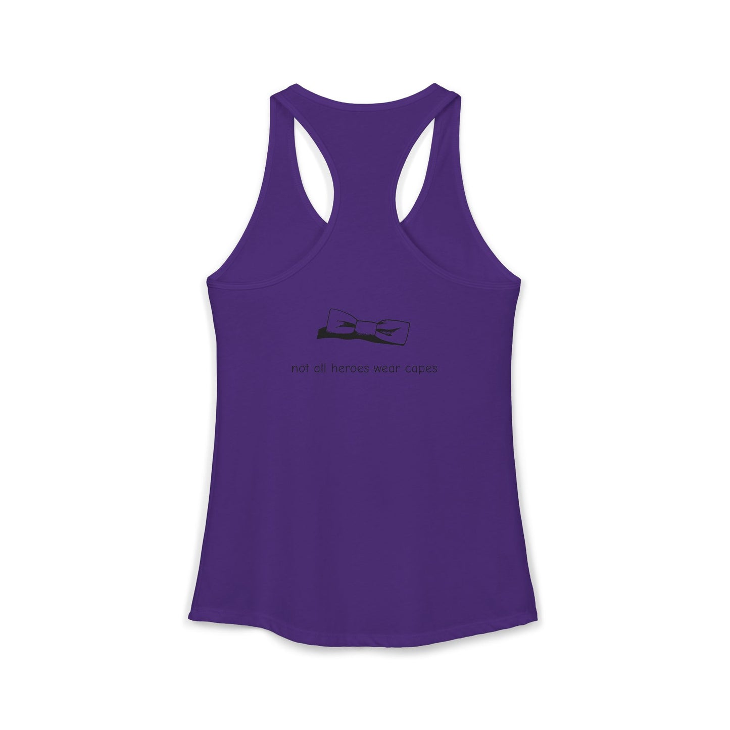 Adult Women's Tuxedo Man Logo Racerback Tank (XS-2XL)