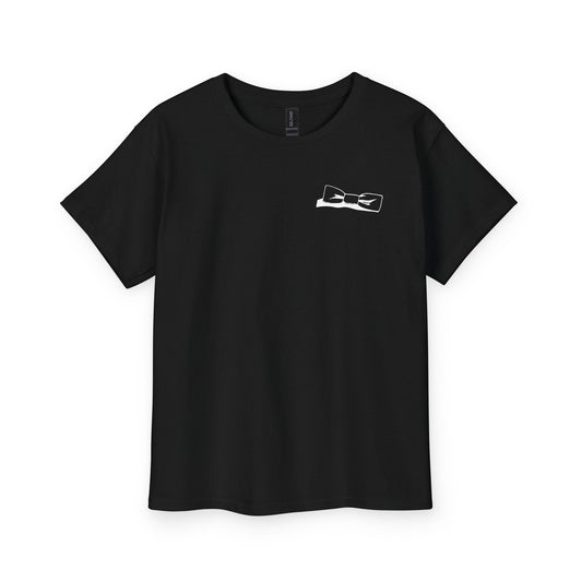 Youth Bowtie Logo (white bowtie on dark colors) 100% Heavy Cotton™ Tee S-M-L