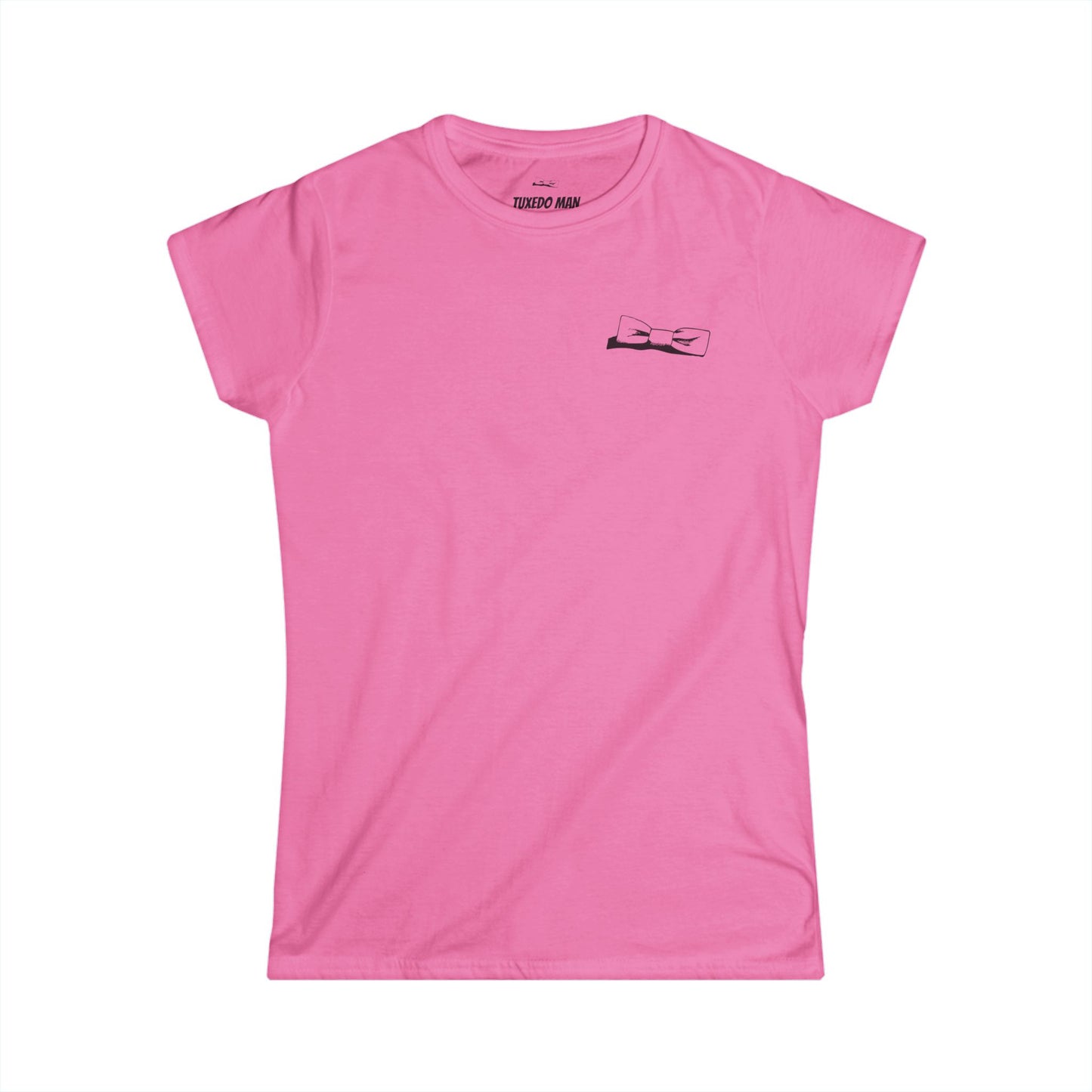 Adult Women's Bowtie Logo (black logo on pastels) Gildan 100% Cotton Softstyle Tee S-3XL