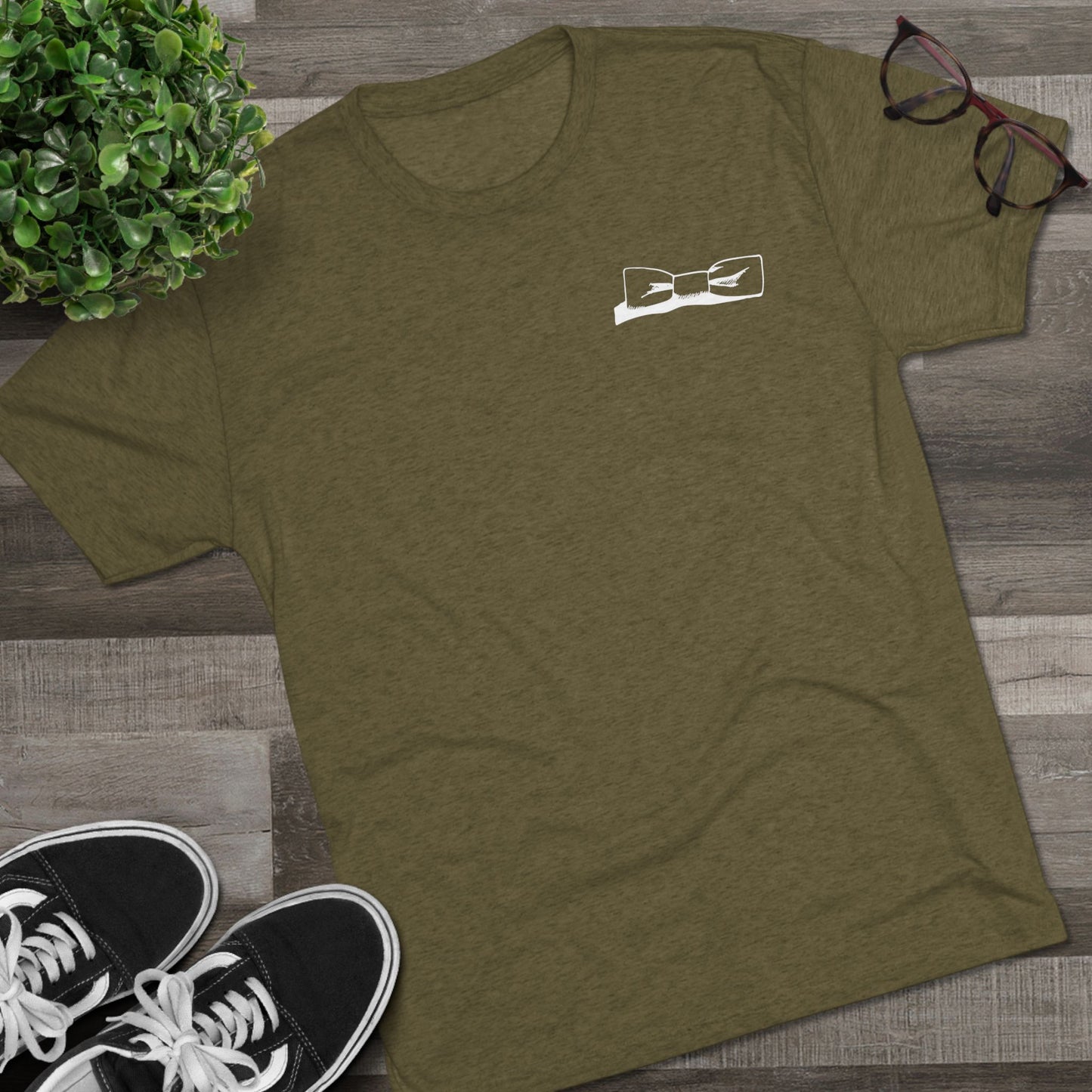 Men's Unisex Bowtie Logo Tri-Blend Crew Tee S-3XL