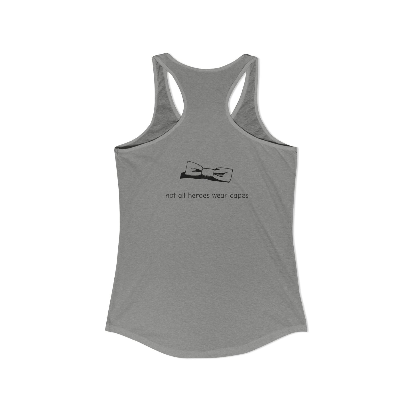 Adult Women's Tuxedo Man Logo Racerback Tank (XS-2XL)