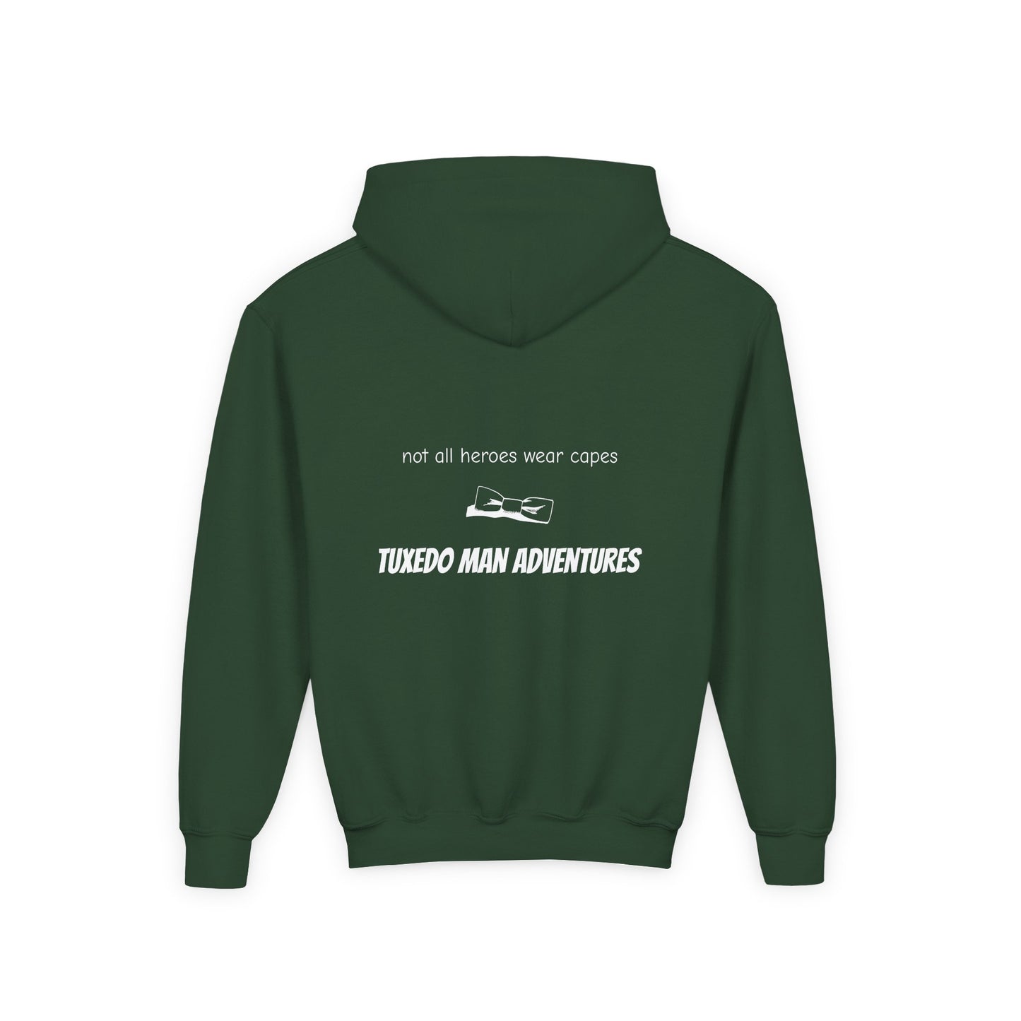 Youth Tuxedo Man Logo Hooded Sweatshirt Heavy Blend 50/50  S-XL