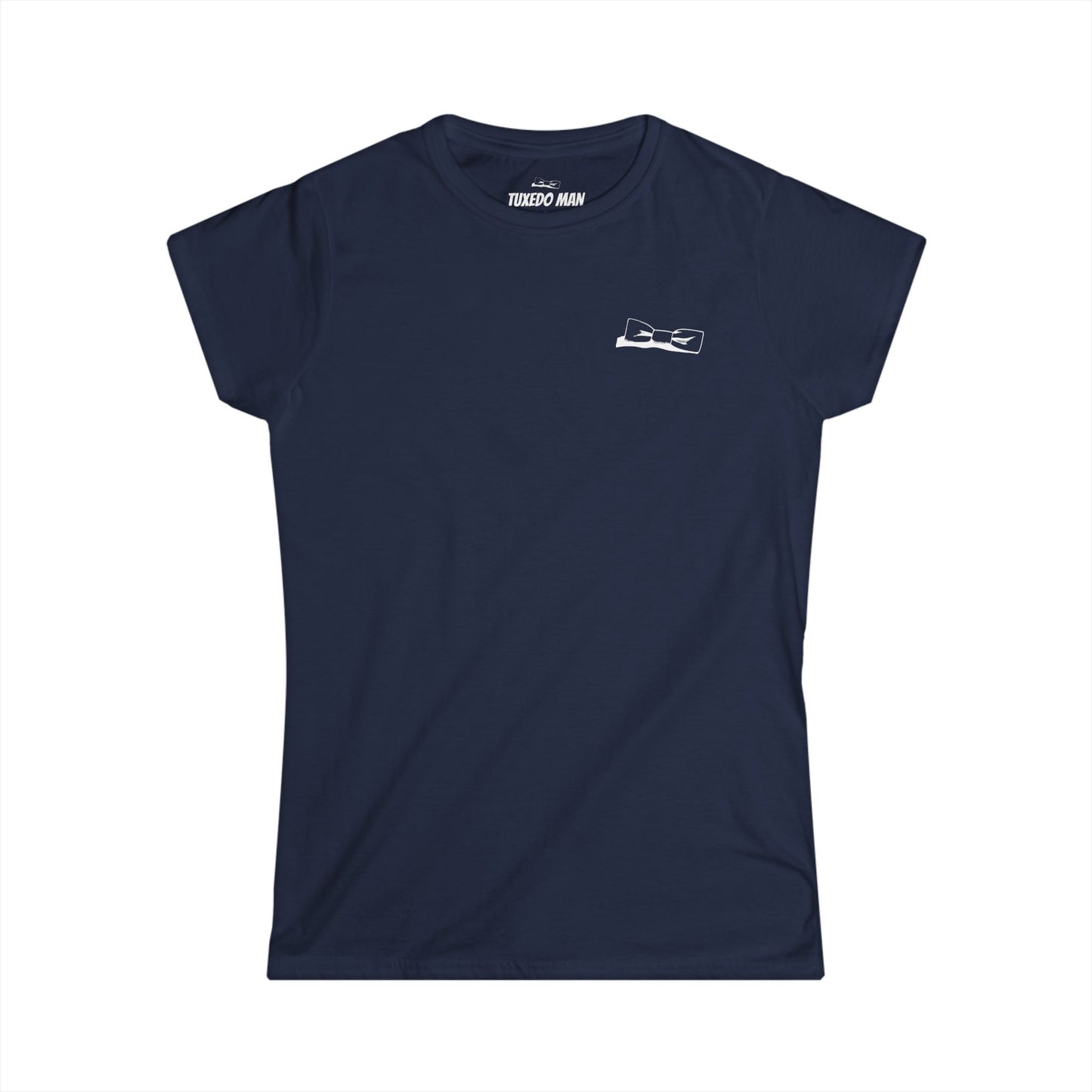 Adult Women's Bowtie Logo (white logo on dark palette) Gildan 100% Cotton Softstyle Tee S-3XL