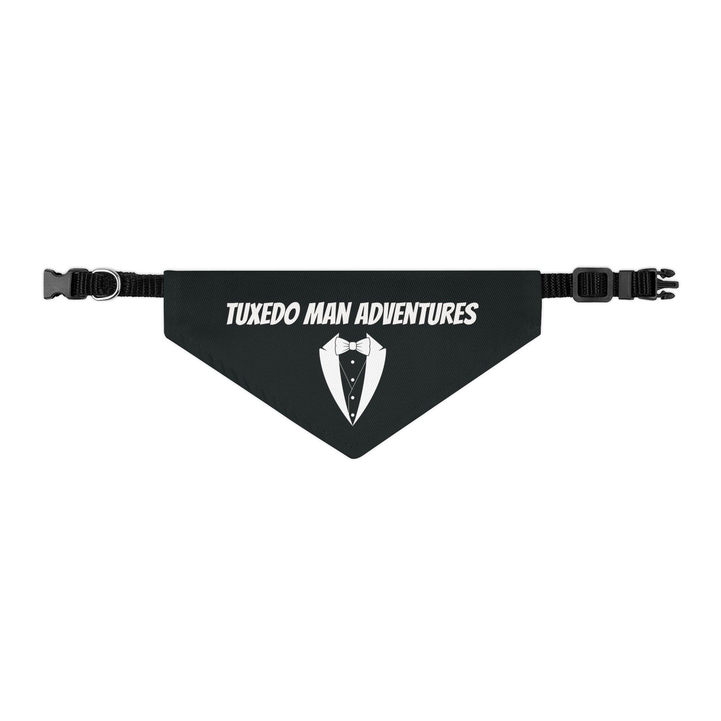 Black Tuxedo Pet Bandana Collar S-XL