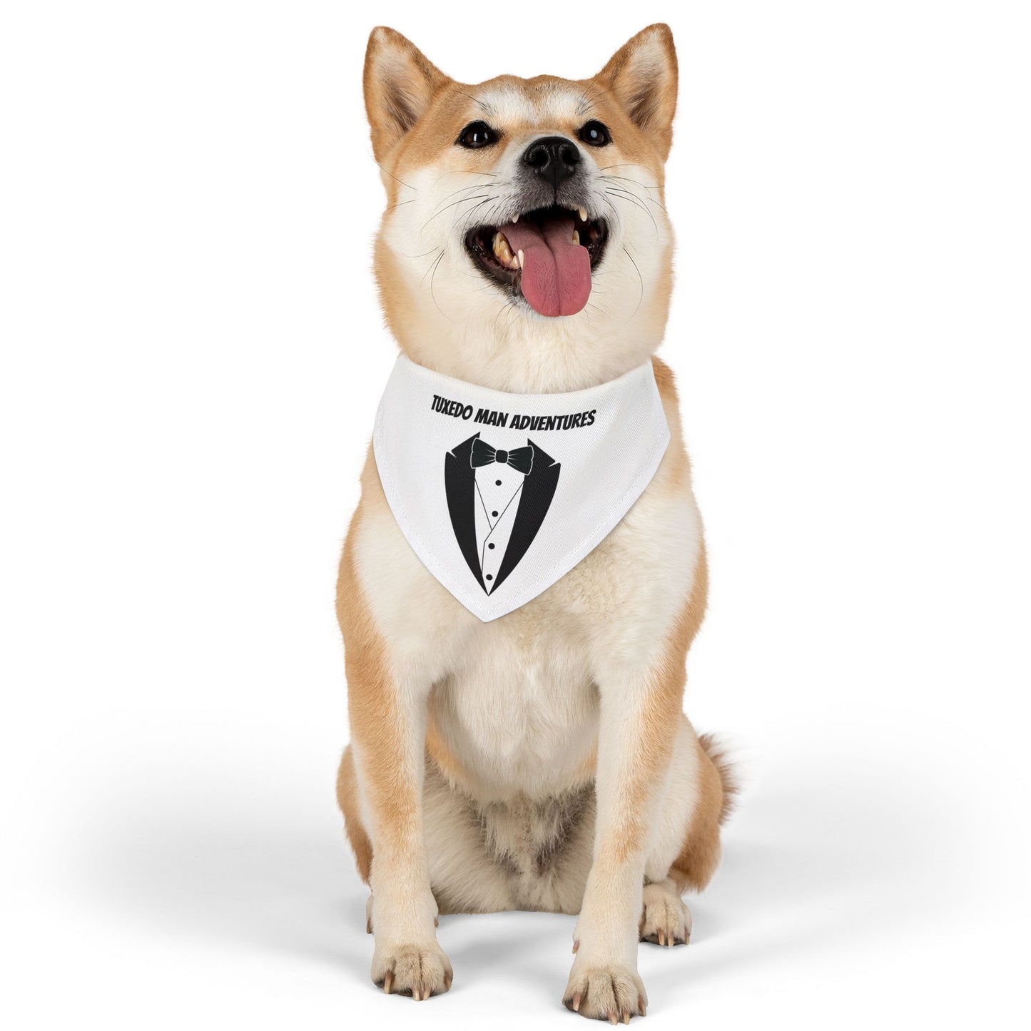 Pet Bandana Collar White Tuxedo S-XL