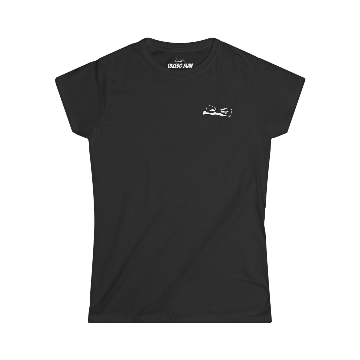Adult Women's Bowtie Logo (white logo on dark palette) Gildan 100% Cotton Softstyle Tee S-3XL