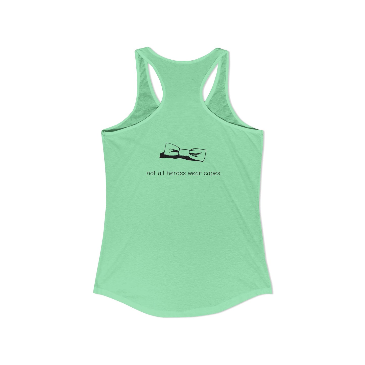 Adult Women's Tuxedo Man Logo Racerback Tank (XS-2XL)