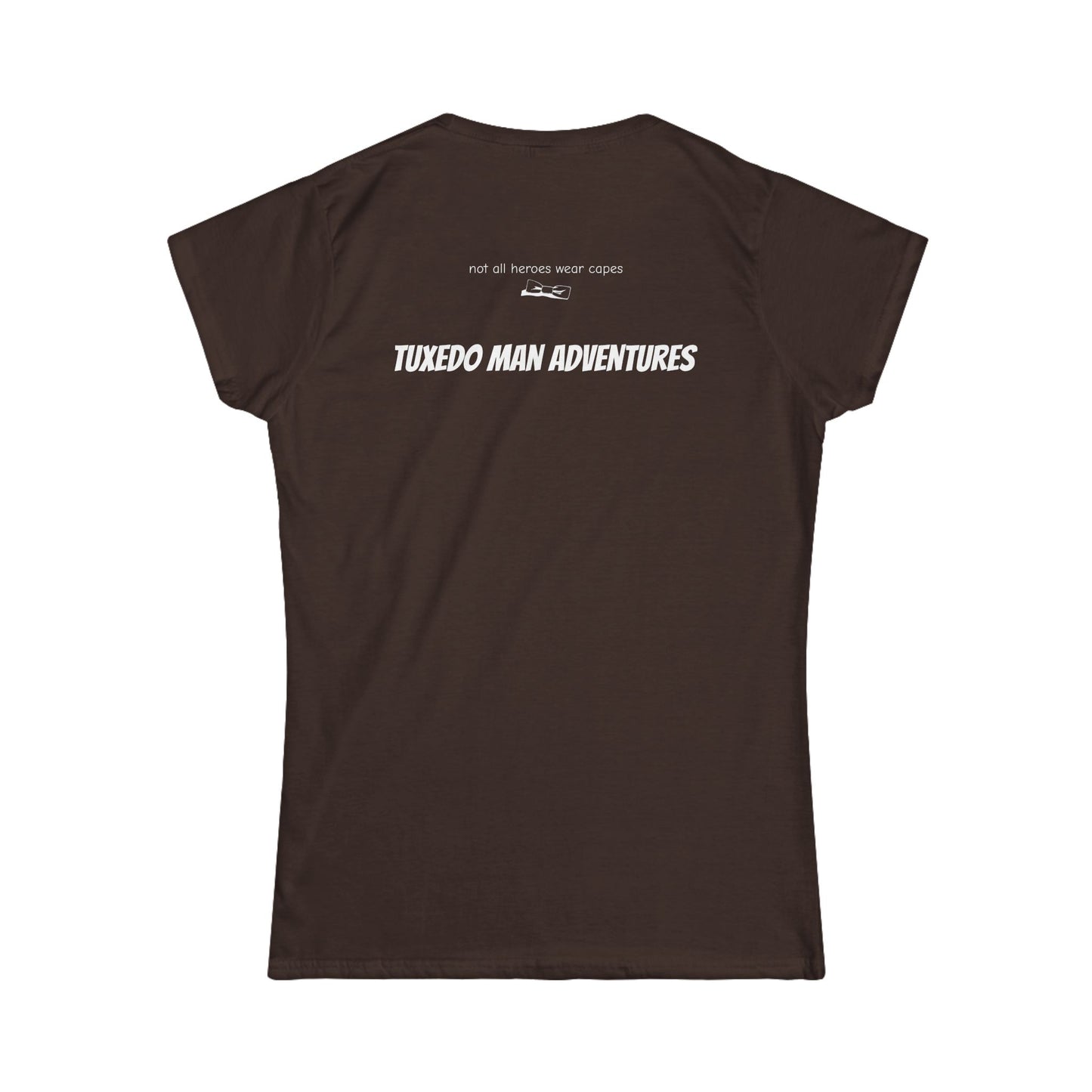 Adult Women's Bowtie Logo (white logo on dark palette) Gildan 100% Cotton Softstyle Tee S-3XL