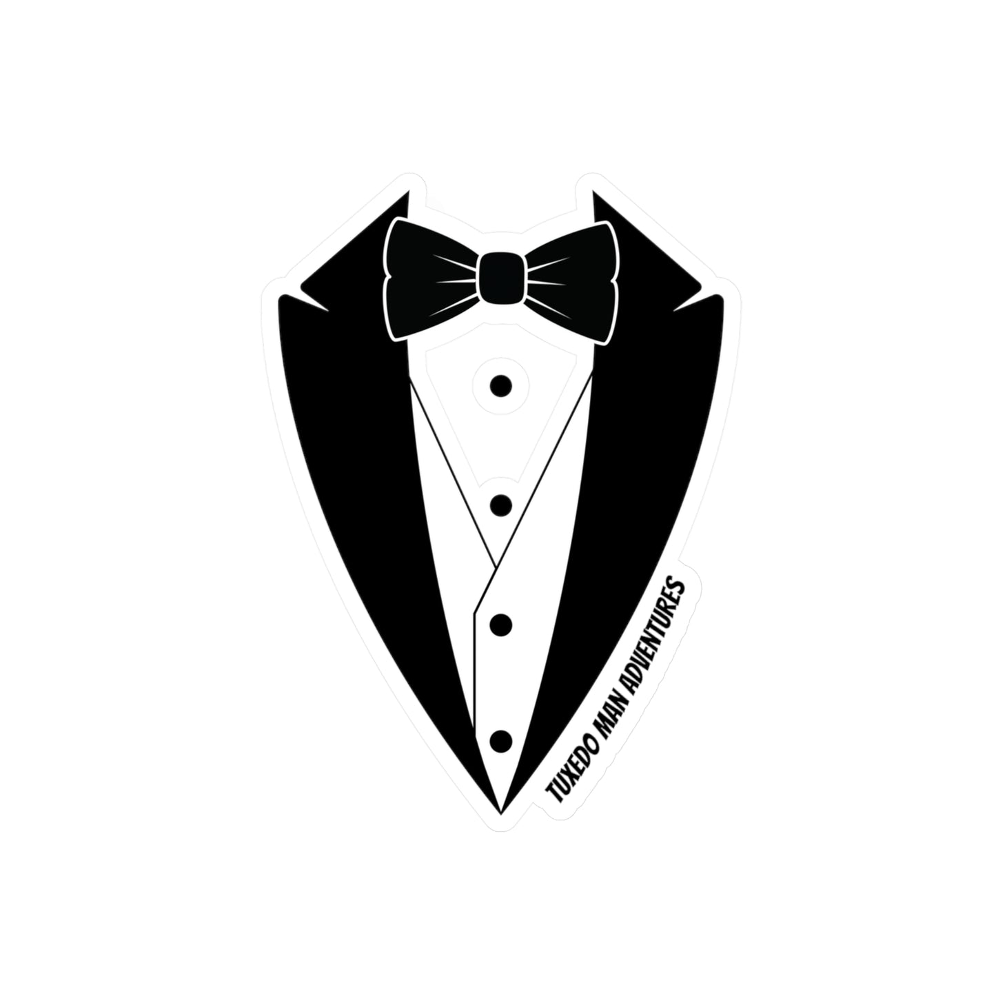 Vinyl Decal Tuxedo Man Logo