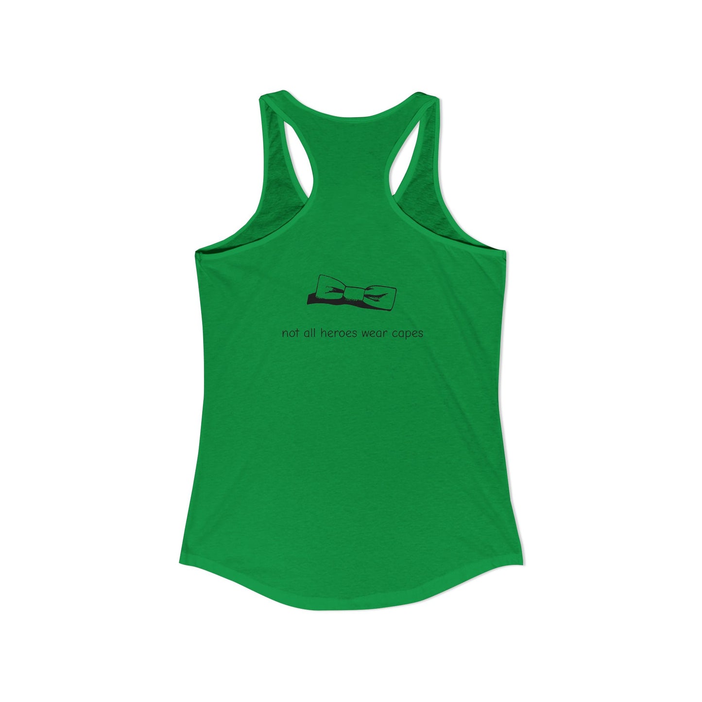 Adult Women's Tuxedo Man Logo Racerback Tank (XS-2XL)