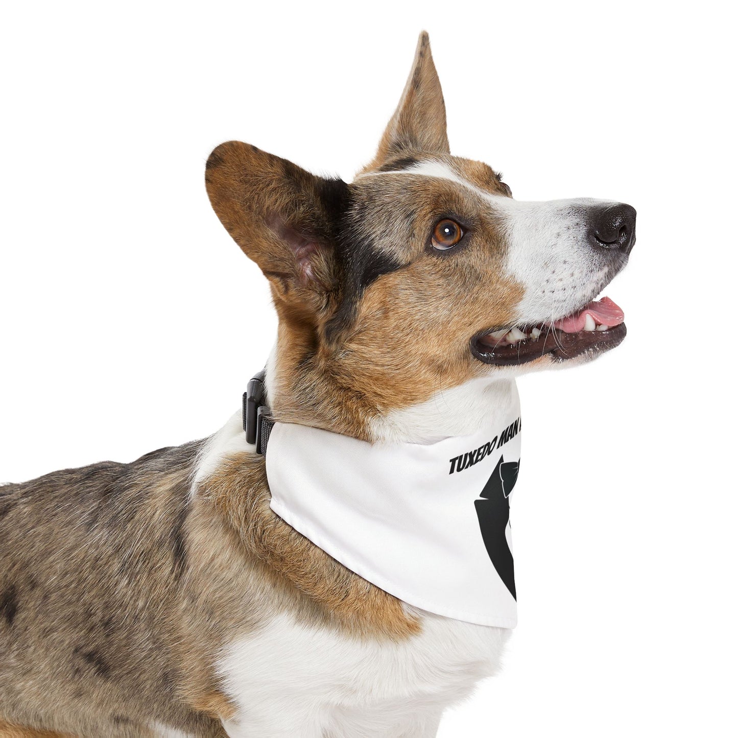 Pet Bandana Collar White Tuxedo S-XL